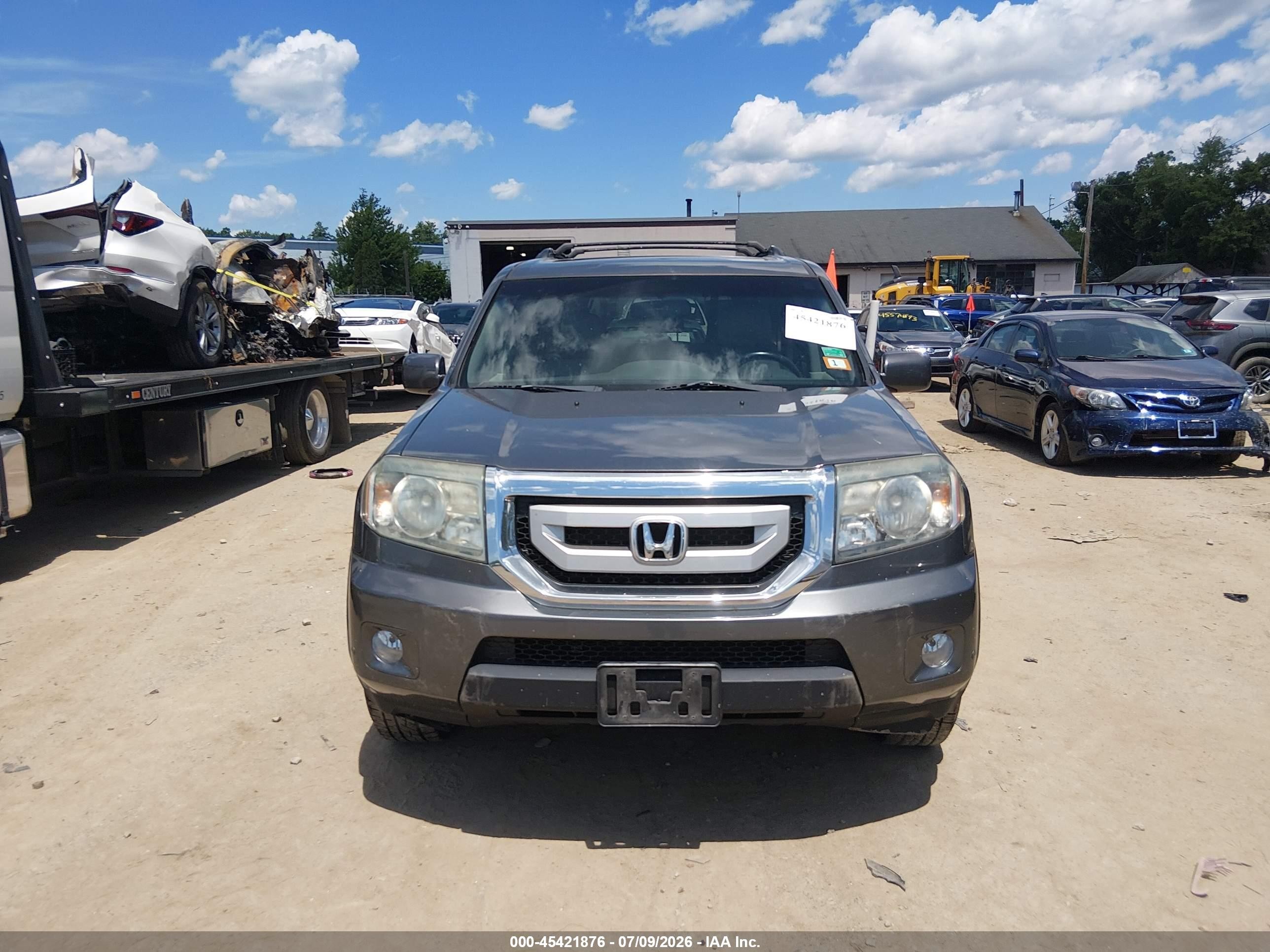 2011 Honda Pilot Touring Gray vin: 5FNYF4H95BB042244