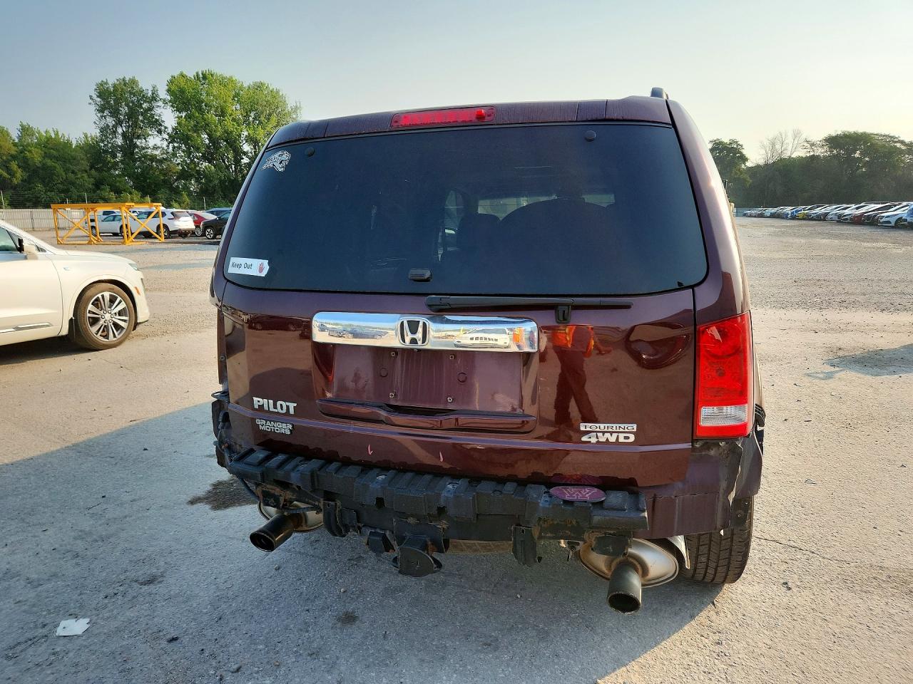 2011 Honda Pilot Touring Brown vin: 5FNYF4H95BB087488