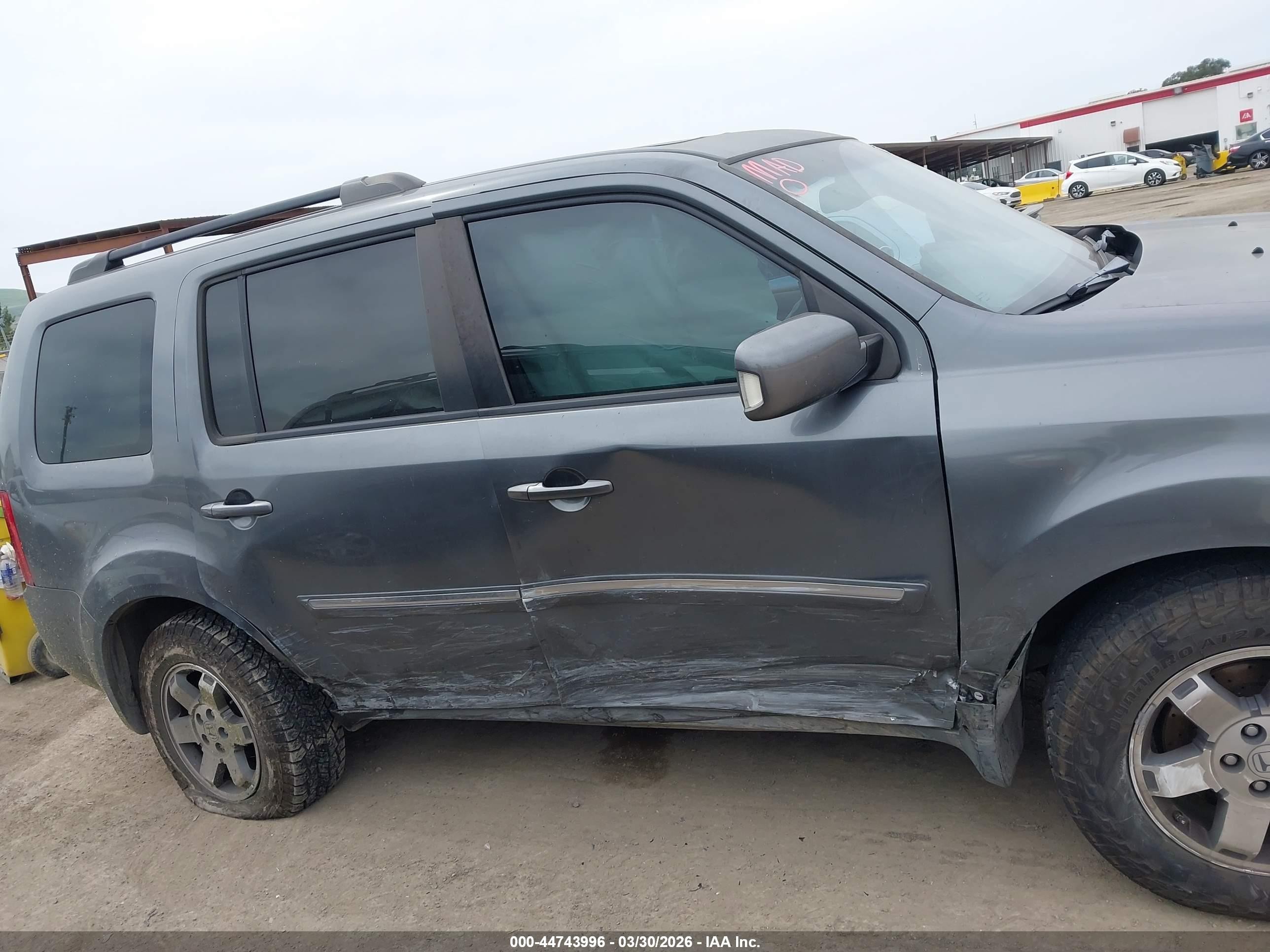 2011 Honda Pilot Touring Серый vin: 5FNYF4H95BB090634