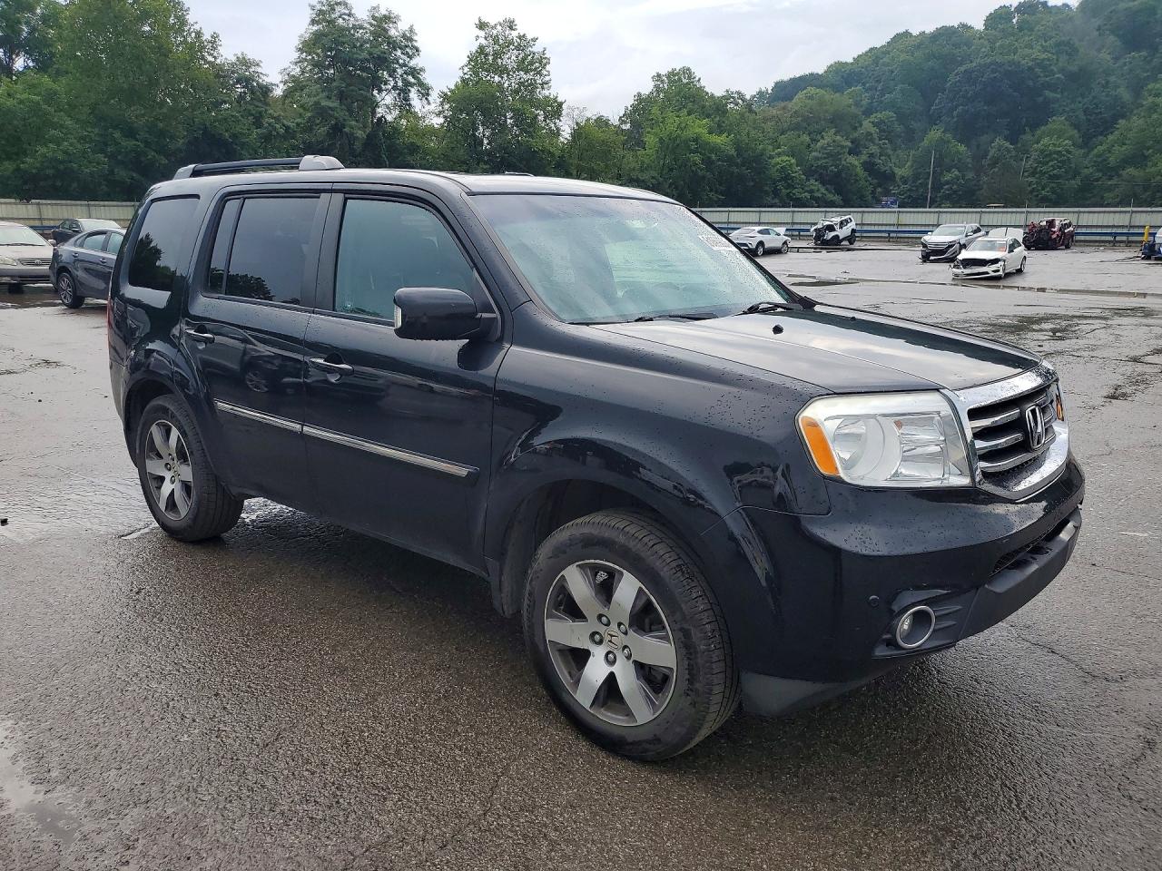 2012 Honda Pilot Touring Black vin: 5FNYF4H95CB001212