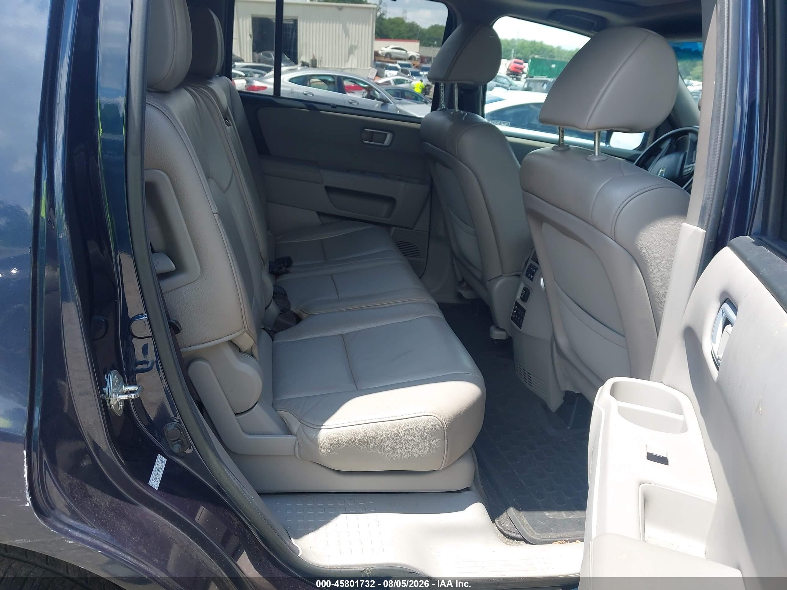 2012 Honda Pilot Touring Blue vin: 5FNYF4H95CB057036