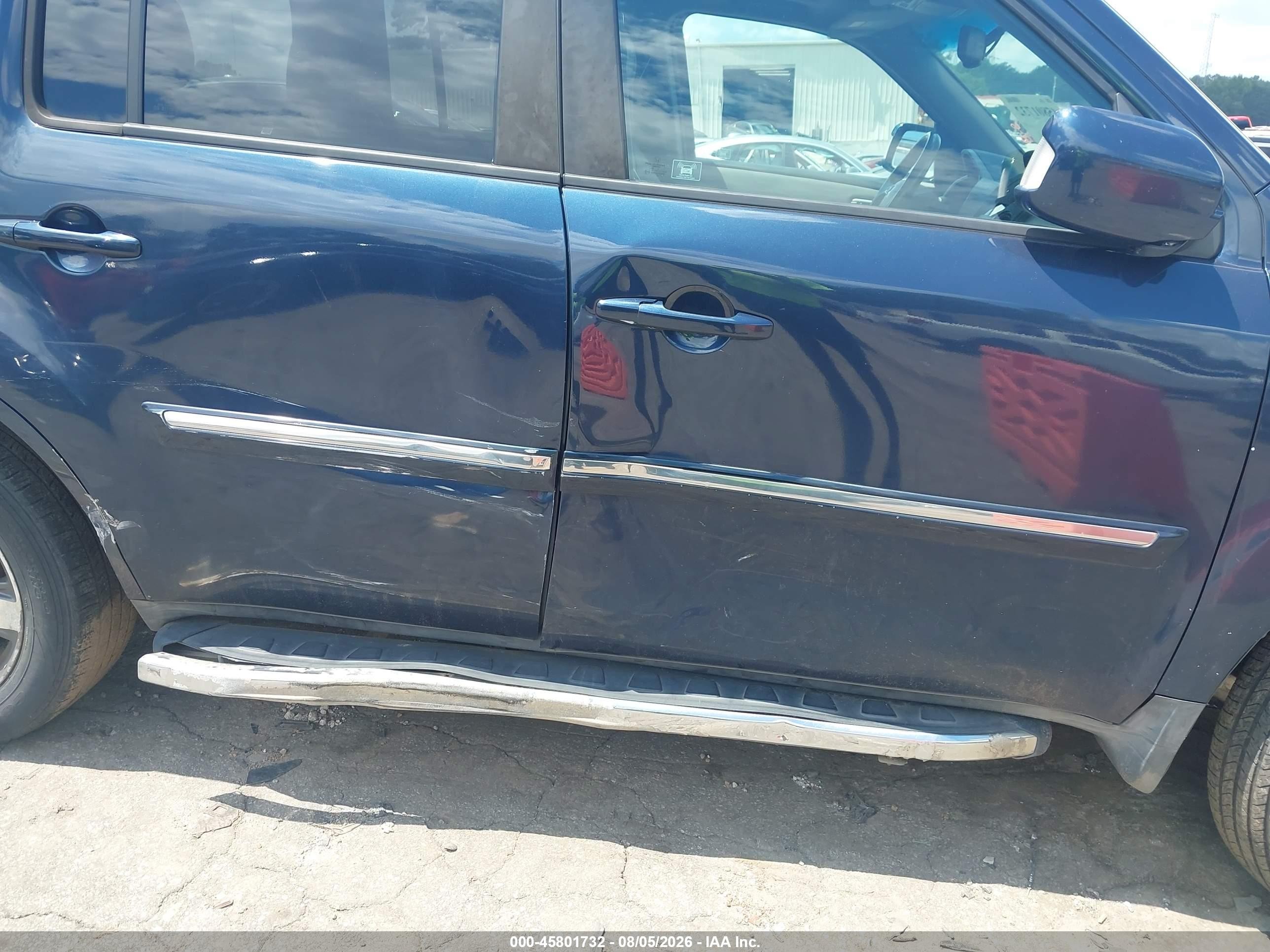 2012 Honda Pilot Touring Blue vin: 5FNYF4H95CB057036