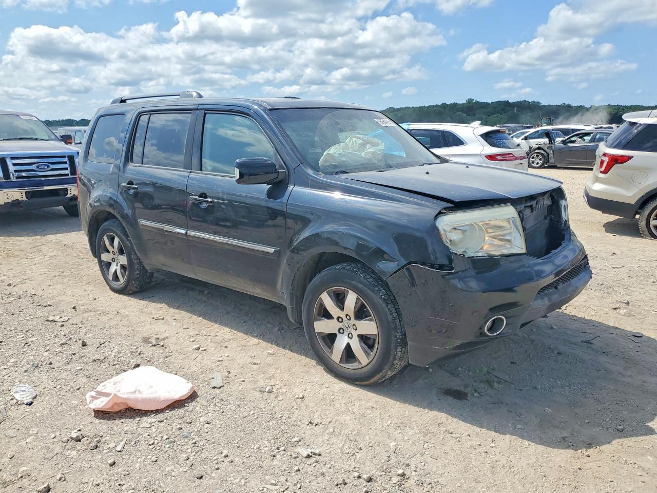 2012 Honda Pilot Touring Черный vin: 5FNYF4H95CB081580