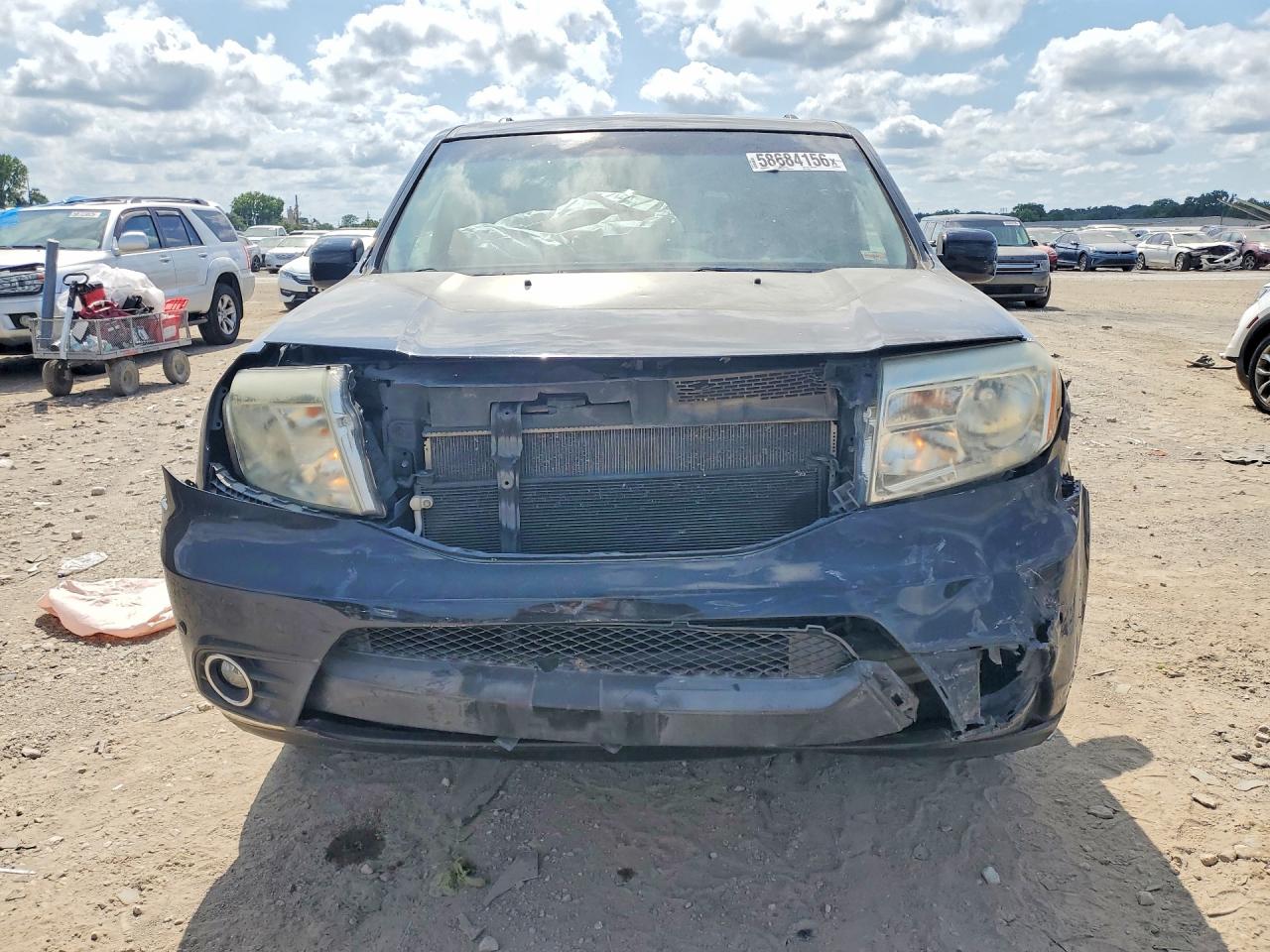 2012 Honda Pilot Touring Черный vin: 5FNYF4H95CB081580
