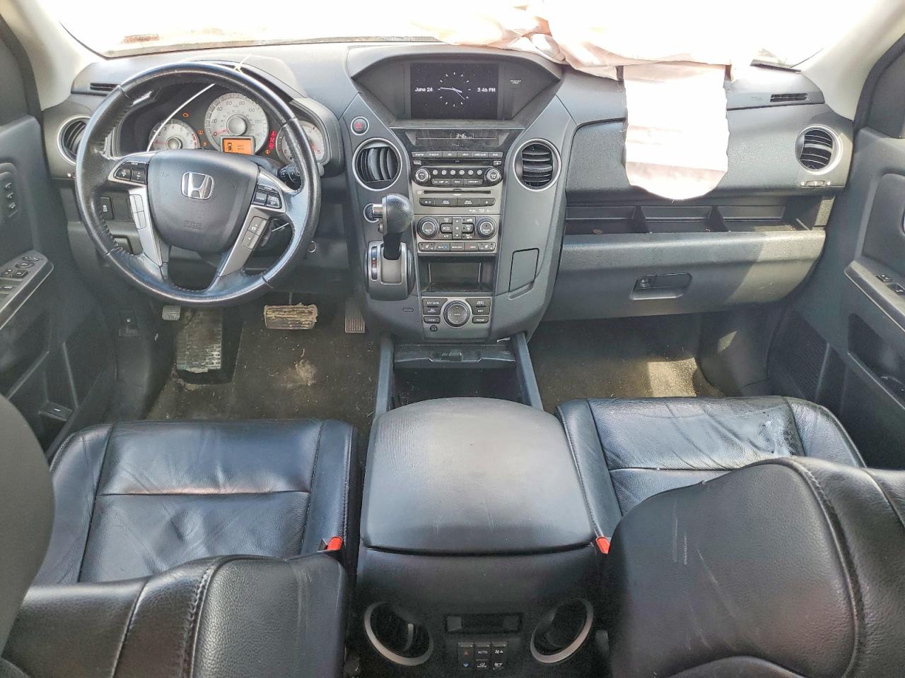 2012 Honda Pilot Touring Черный vin: 5FNYF4H95CB081580