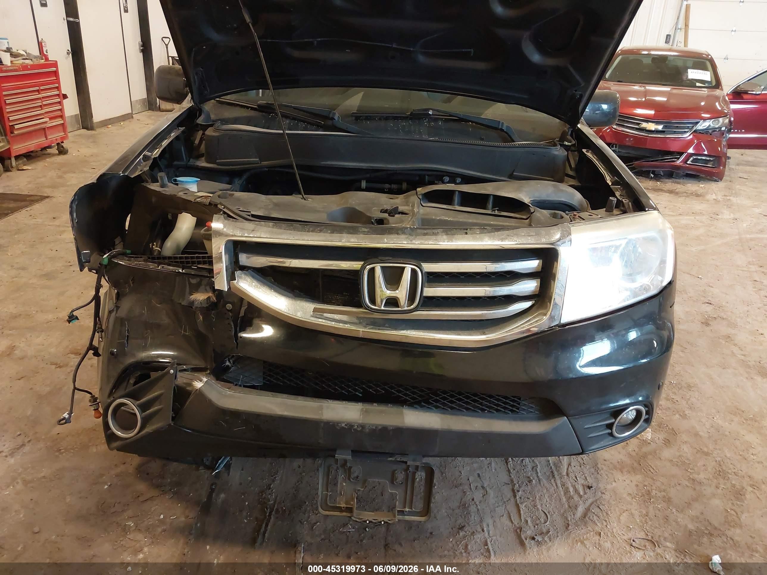 2013 Honda Pilot Touring Black vin: 5FNYF4H95DB045227