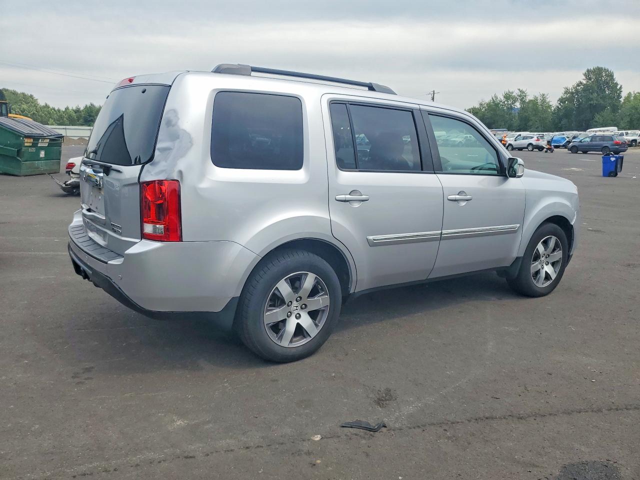 2013 Honda Pilot Touring Серебряный vin: 5FNYF4H95DB063470