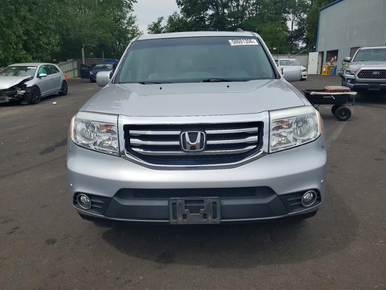 2013 Honda Pilot Touring Серебряный vin: 5FNYF4H95DB063470