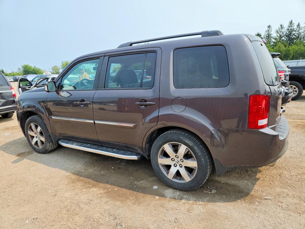 2013 Honda Pilot Touring Brown vin: 5FNYF4H95DB507074