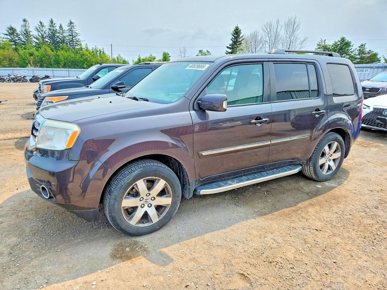 2013 Honda Pilot Touring Brown vin: 5FNYF4H95DB507074