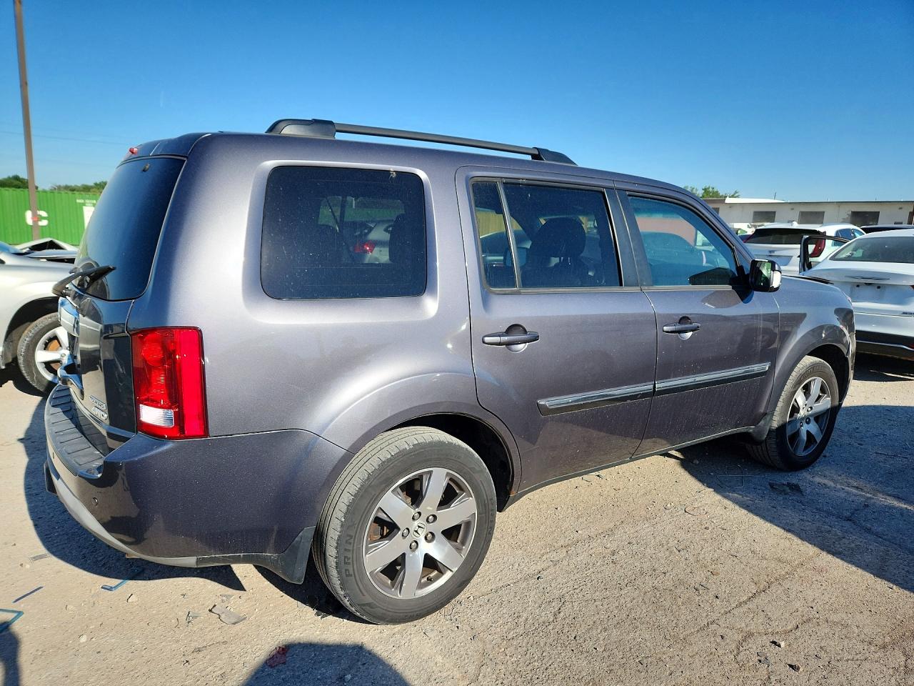 2014 Honda Pilot Touring Gray vin: 5FNYF4H95EB020376