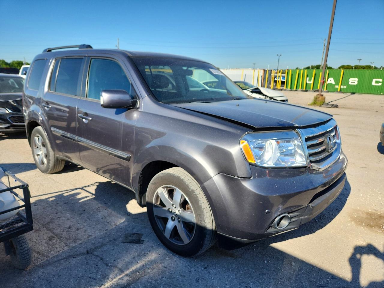2014 Honda Pilot Touring Gray vin: 5FNYF4H95EB020376