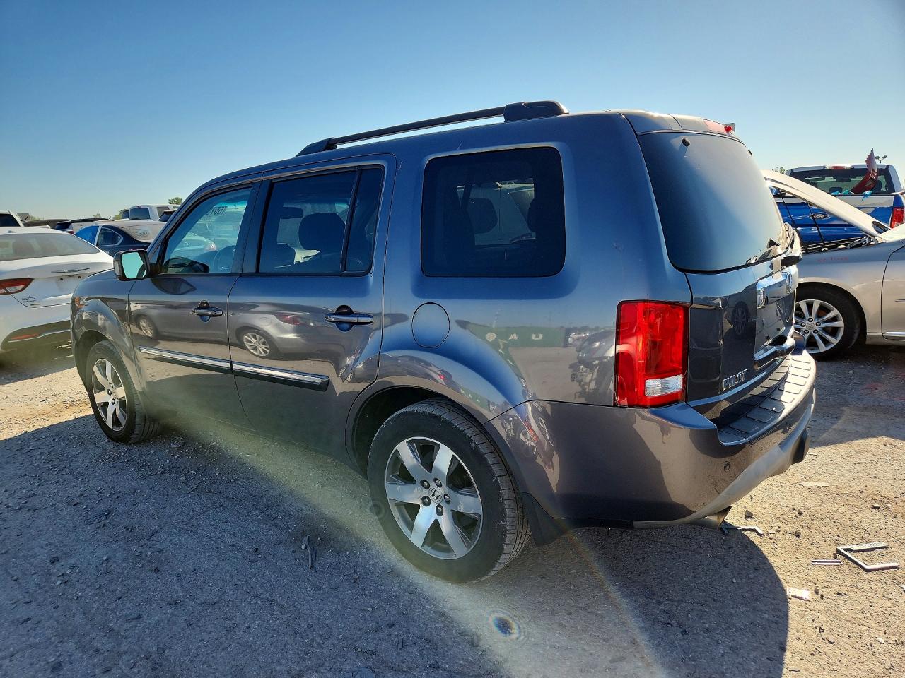 2014 Honda Pilot Touring Gray vin: 5FNYF4H95EB020376