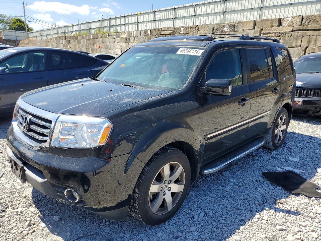 2014 Honda Pilot Touring Black vin: 5FNYF4H95EB029031