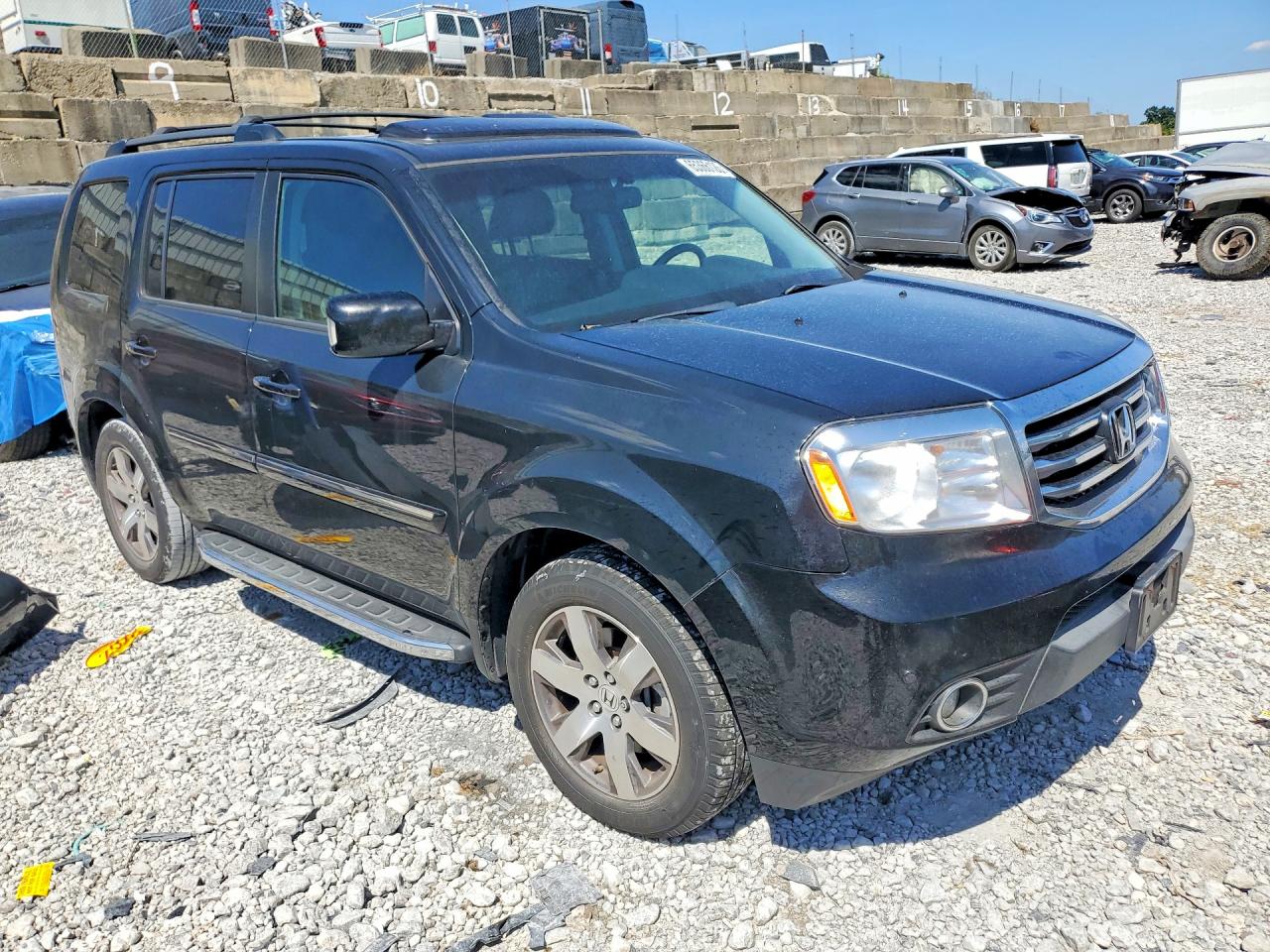 2014 Honda Pilot Touring Black vin: 5FNYF4H95EB029031