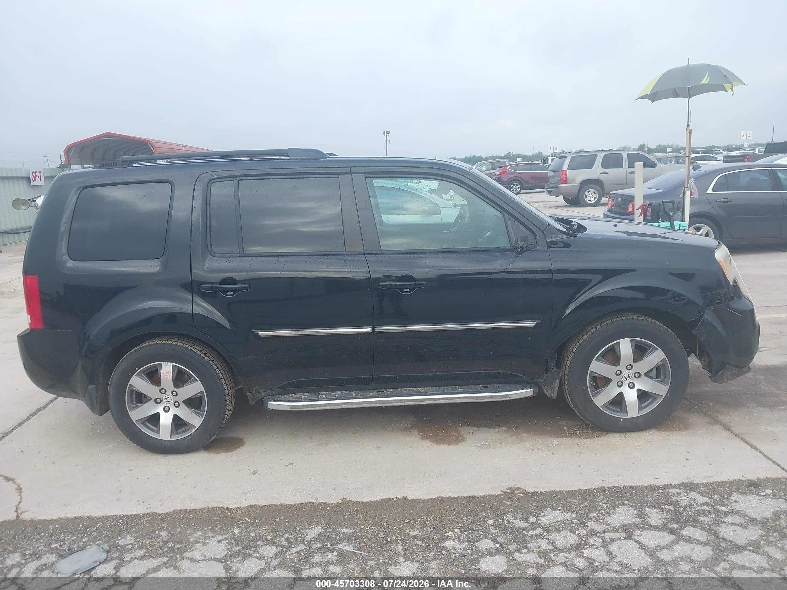 2015 Honda Pilot Touring Black vin: 5FNYF4H95FB071989