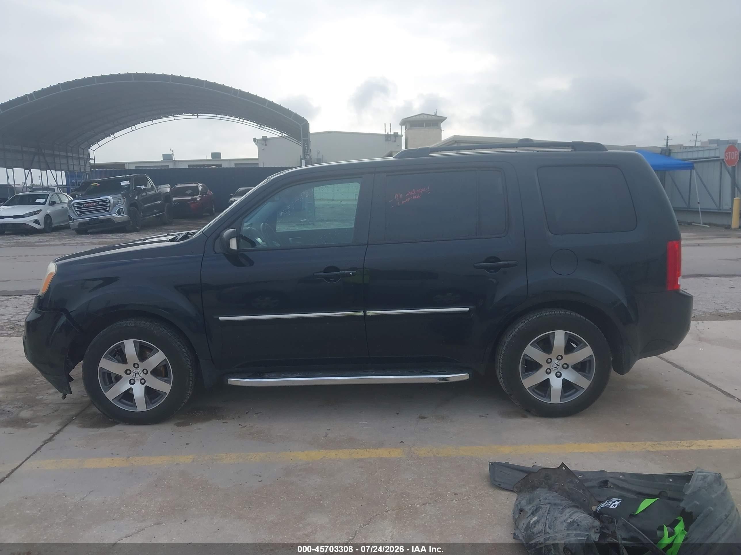 2015 Honda Pilot Touring Black vin: 5FNYF4H95FB071989
