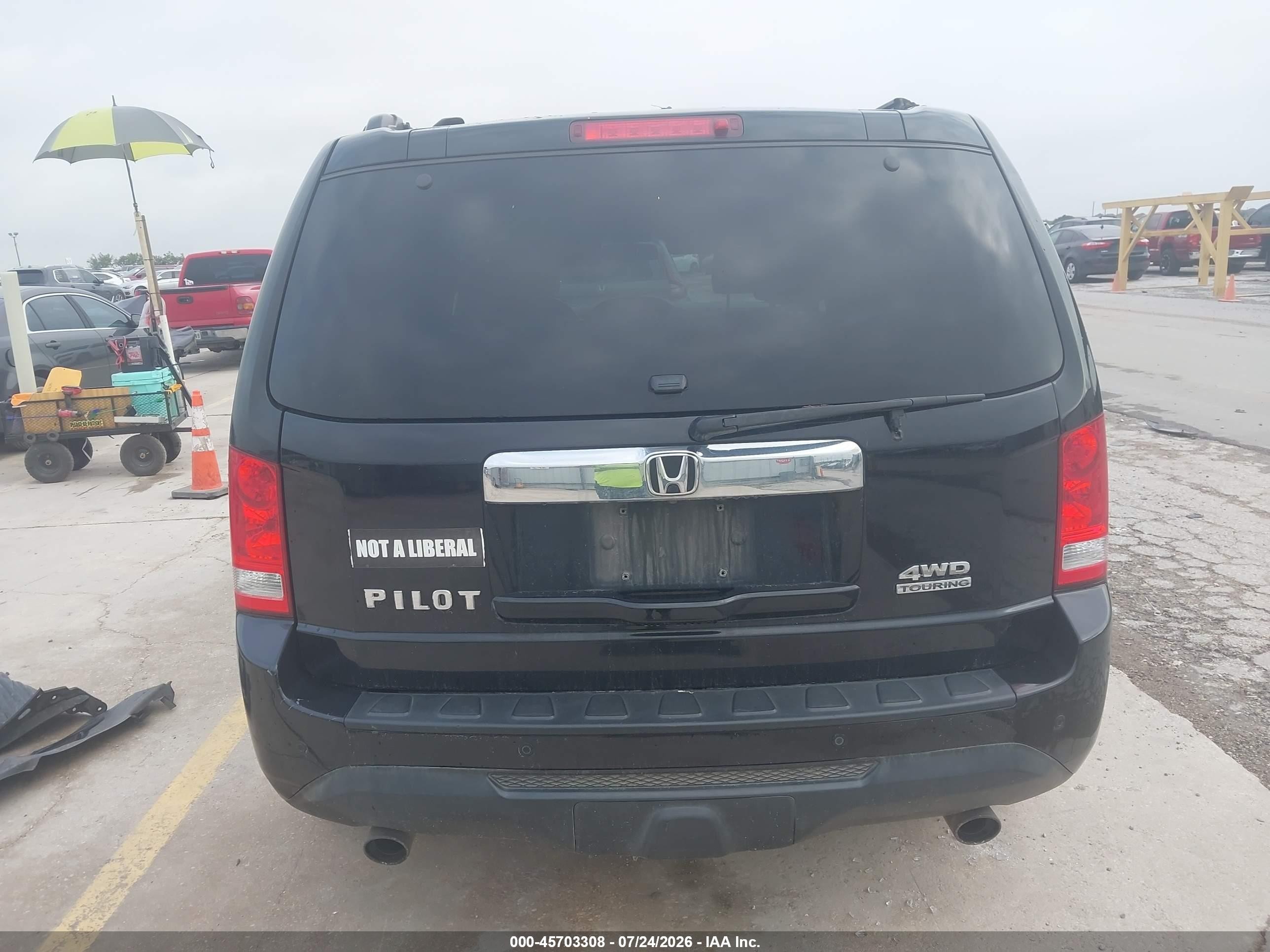 2015 Honda Pilot Touring Black vin: 5FNYF4H95FB071989
