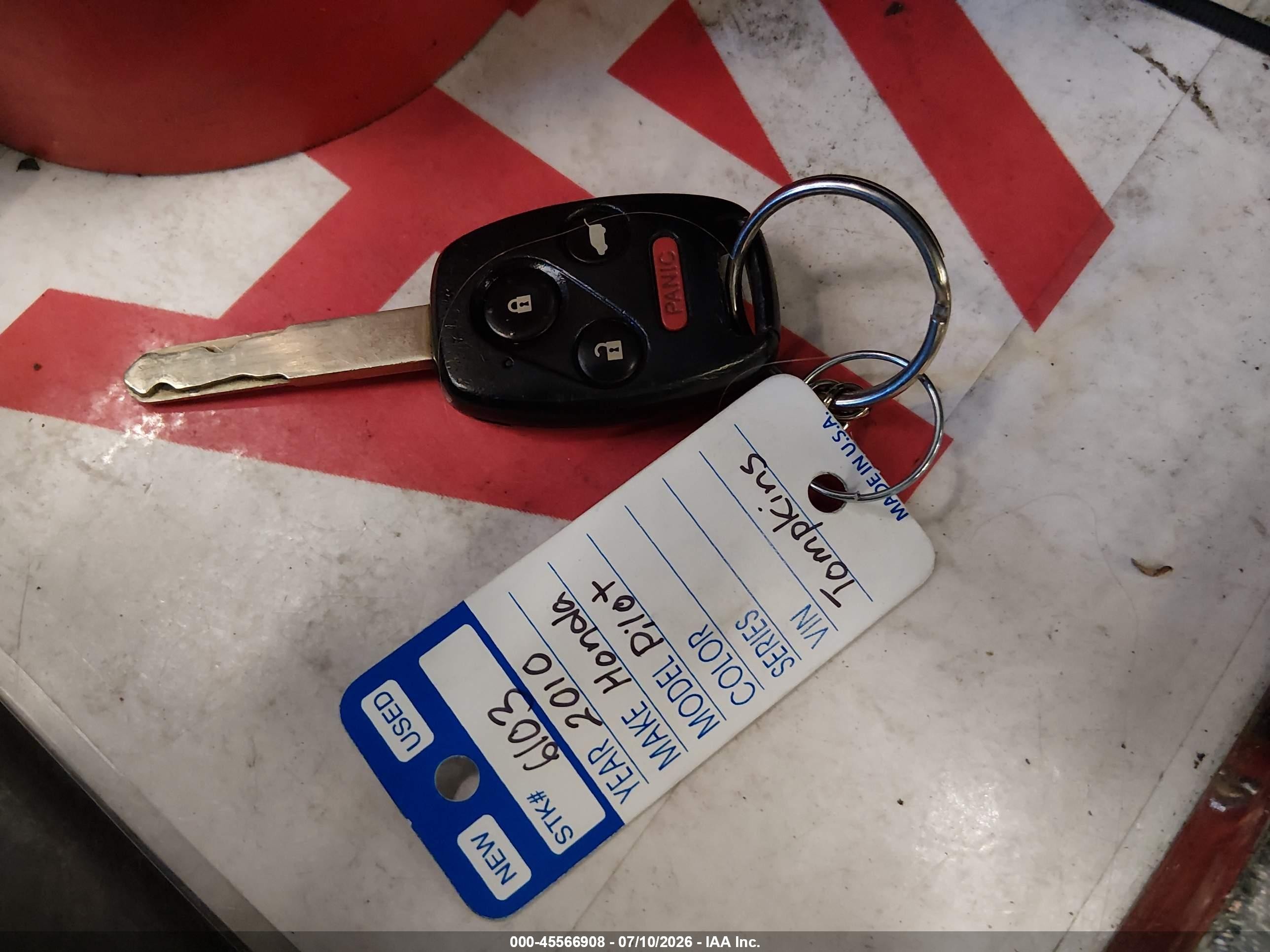 2010 Honda Pilot Touring Blue vin: 5FNYF4H96AB012684