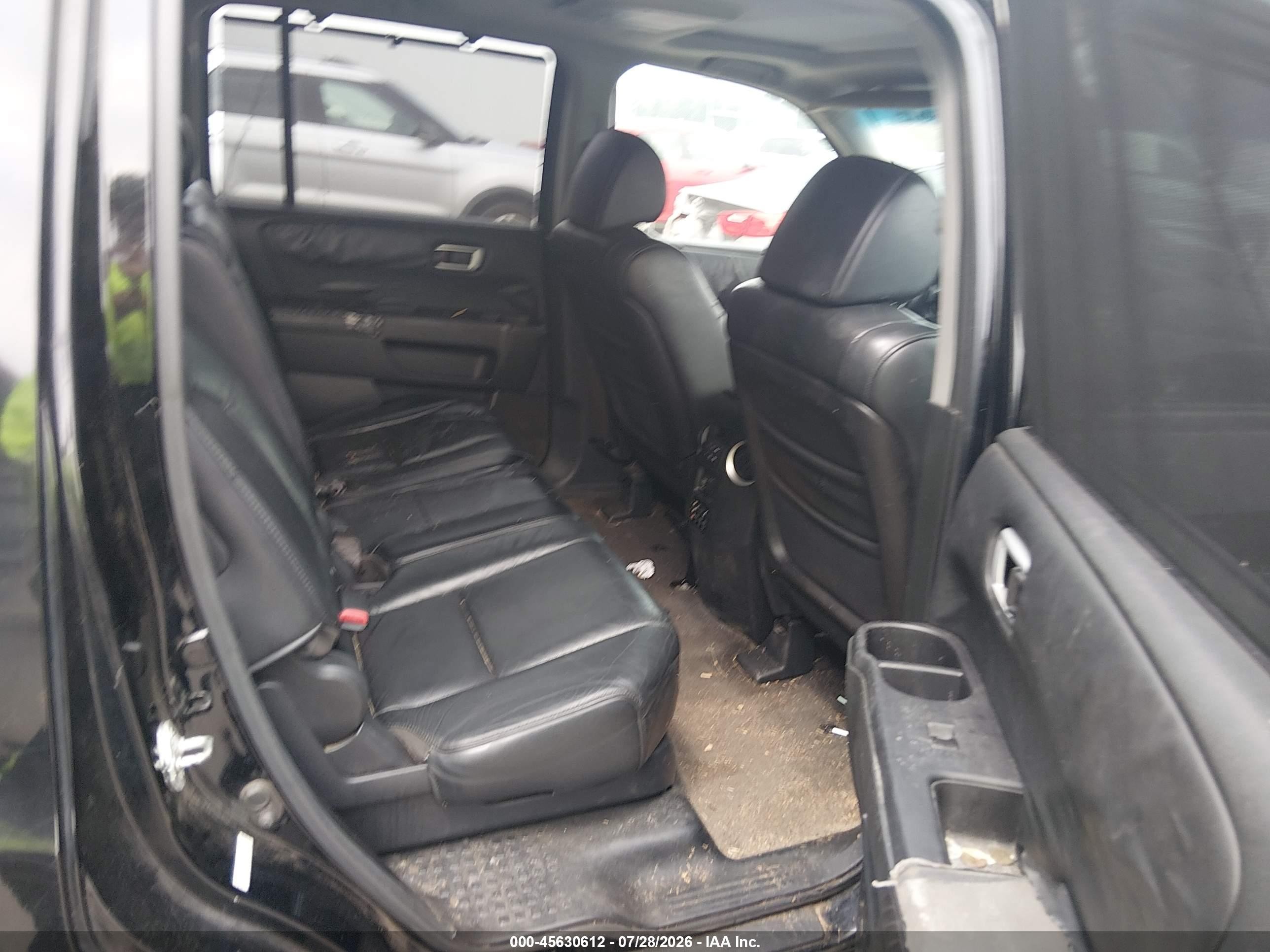 2010 Honda Pilot Touring Black vin: 5FNYF4H96AB029159