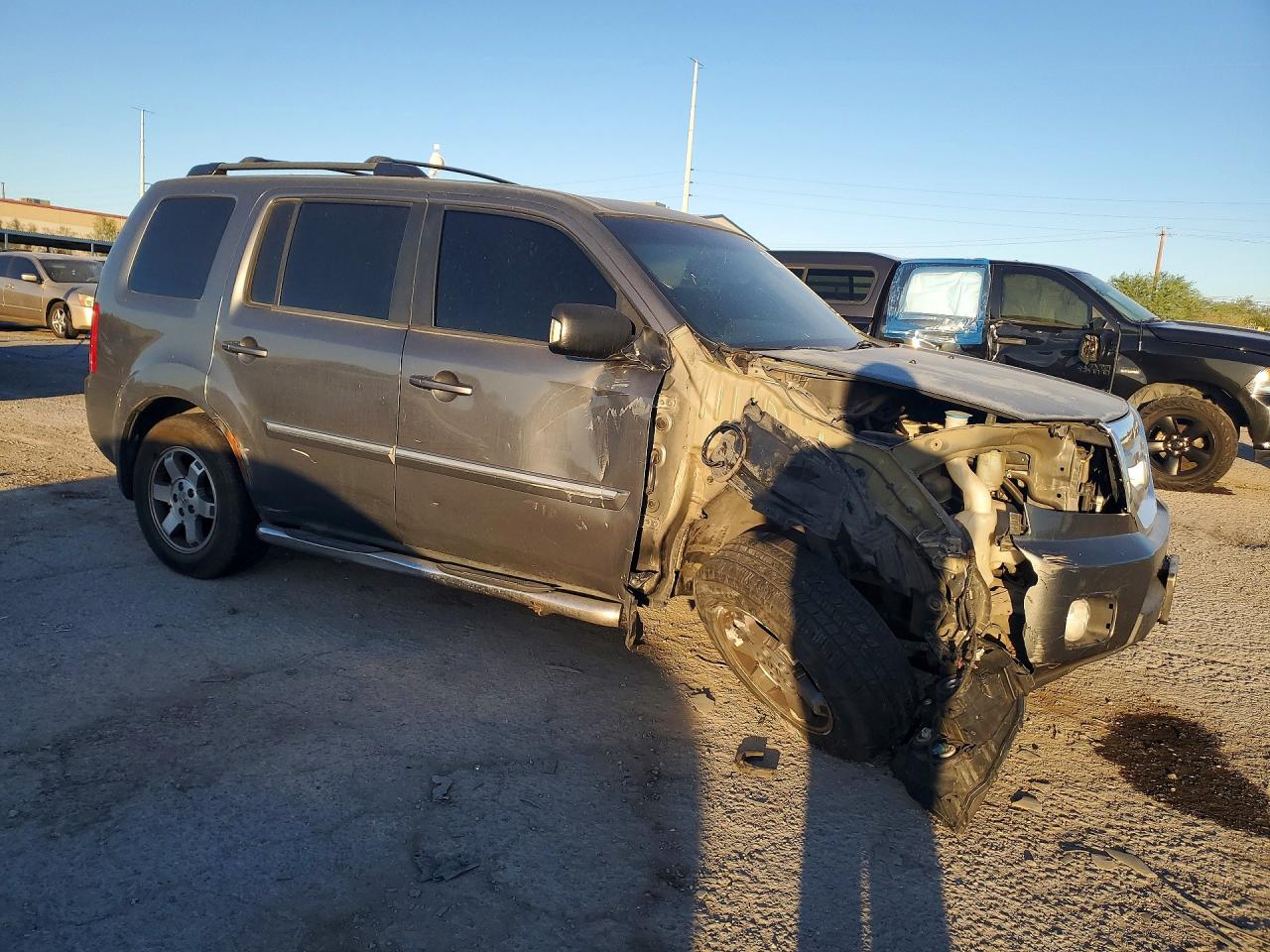 2011 Honda Pilot Touring Серый vin: 5FNYF4H96BB051776