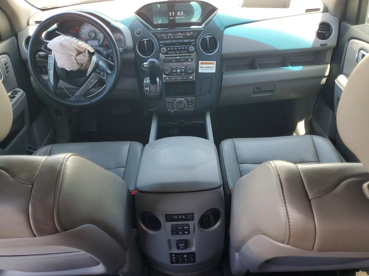 2012 Honda Pilot Touring White vin: 5FNYF4H96CB010548