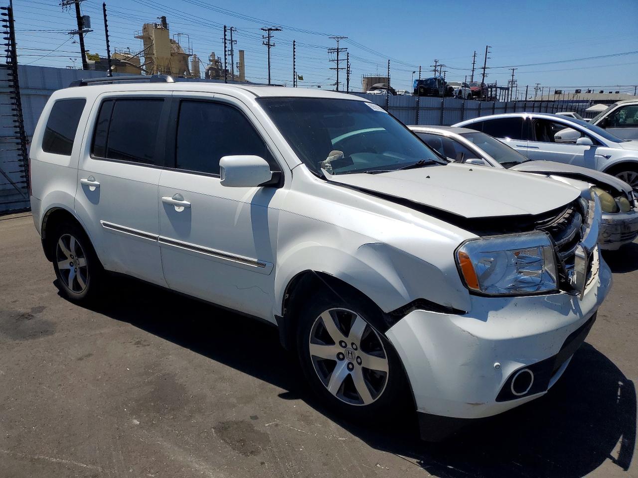 2012 Honda Pilot Touring White vin: 5FNYF4H96CB010548