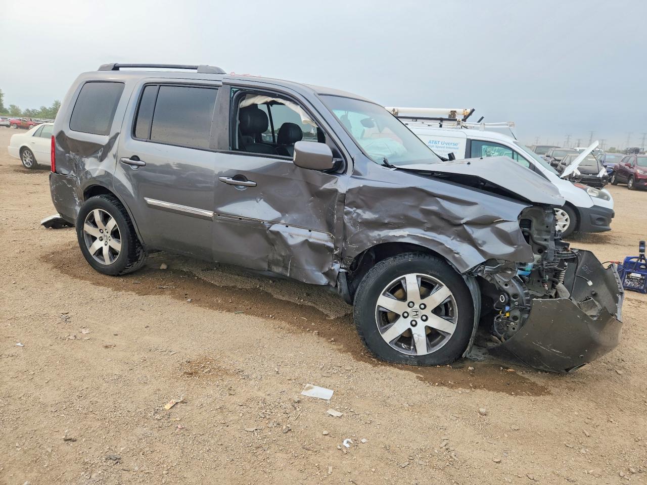2012 Honda Pilot Touring Gray vin: 5FNYF4H96CB042724
