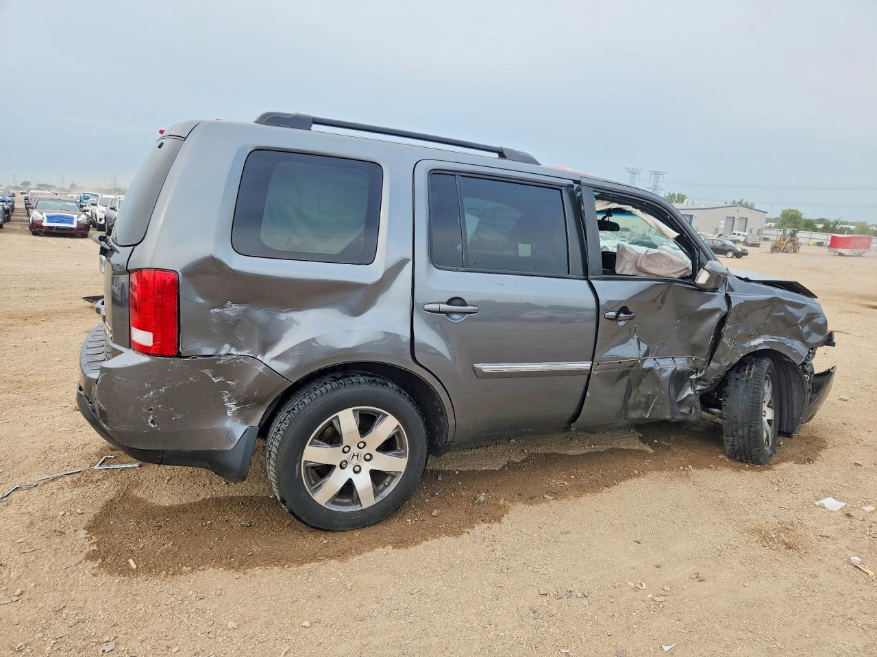 2012 Honda Pilot Touring Gray vin: 5FNYF4H96CB042724