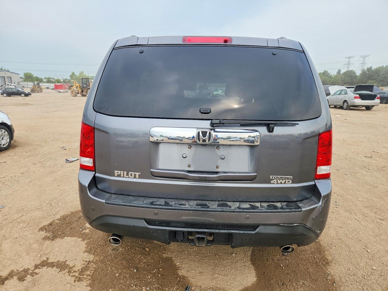 2012 Honda Pilot Touring Gray vin: 5FNYF4H96CB042724