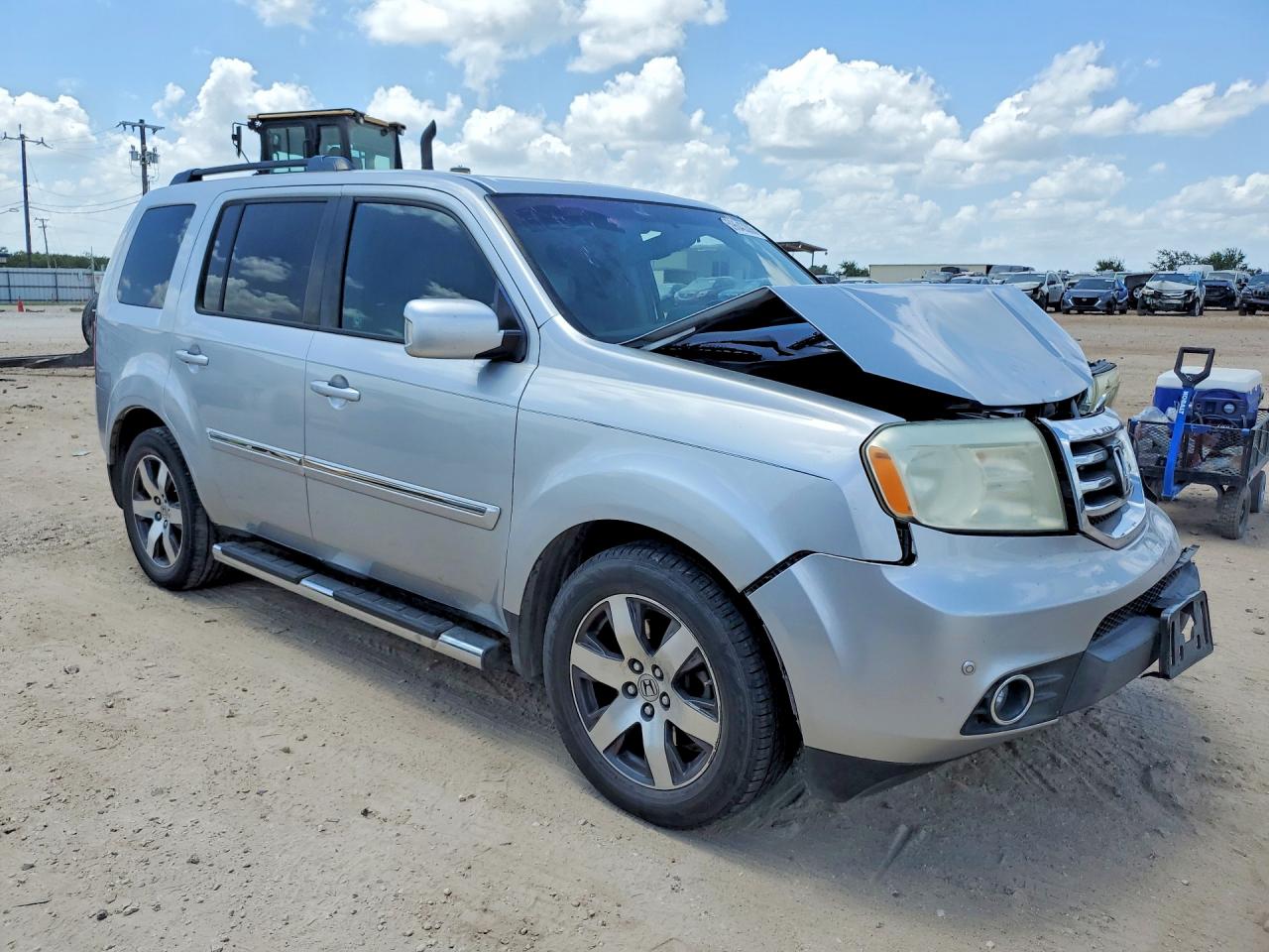 2012 Honda Pilot Touring Silver vin: 5FNYF4H96CB065212