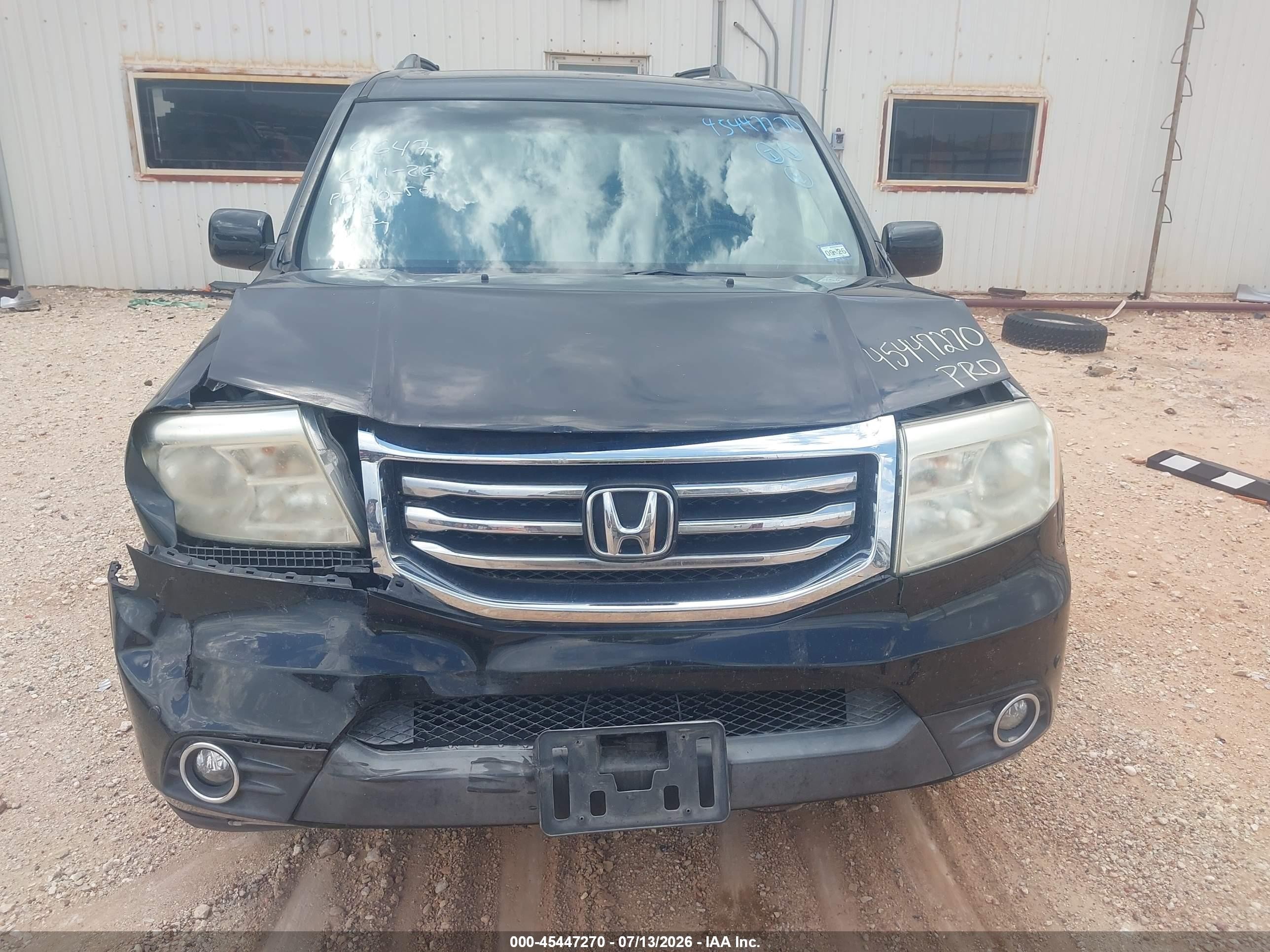 2012 Honda Pilot Touring Black vin: 5FNYF4H96CB069647