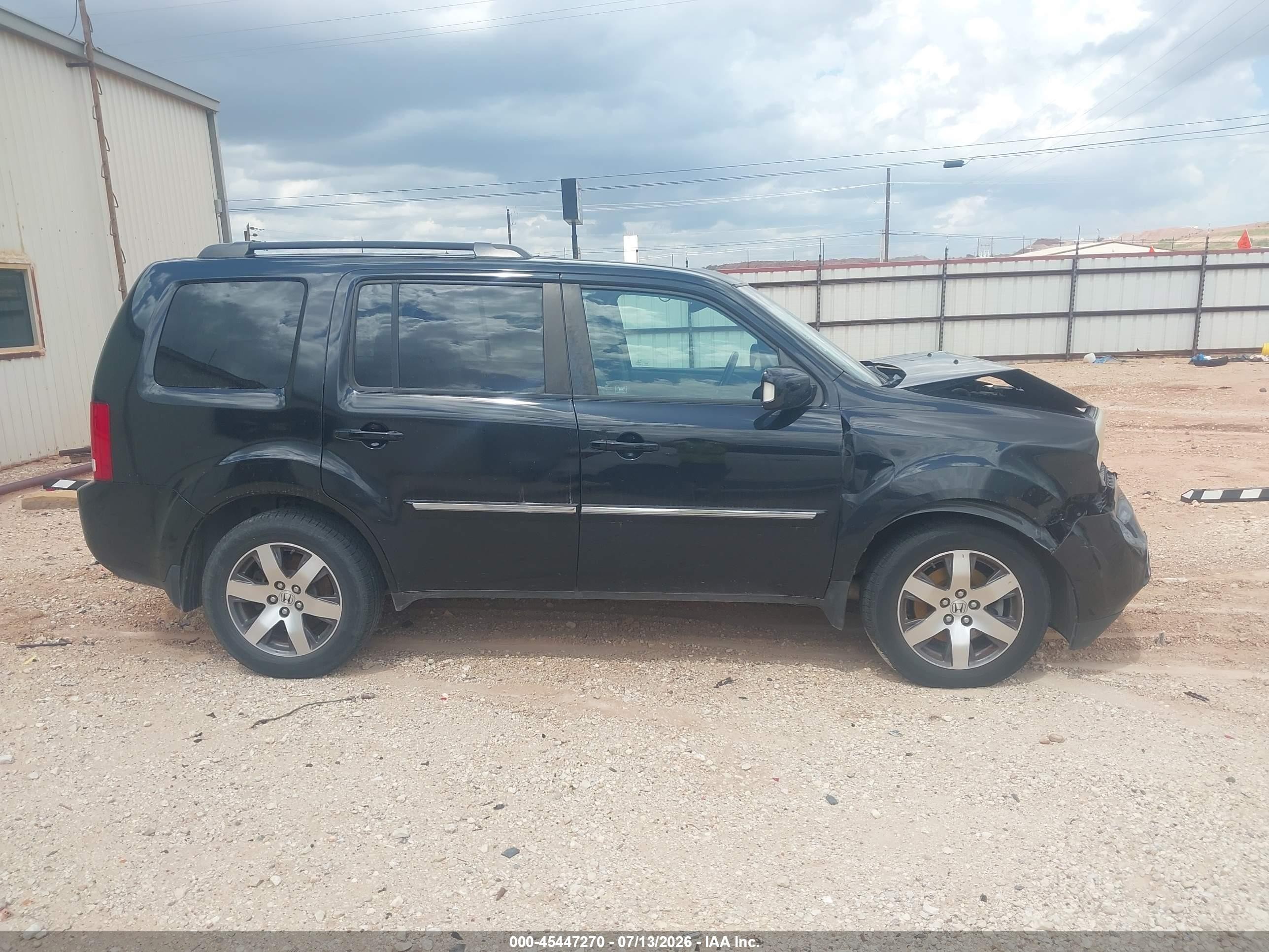 2012 Honda Pilot Touring Black vin: 5FNYF4H96CB069647
