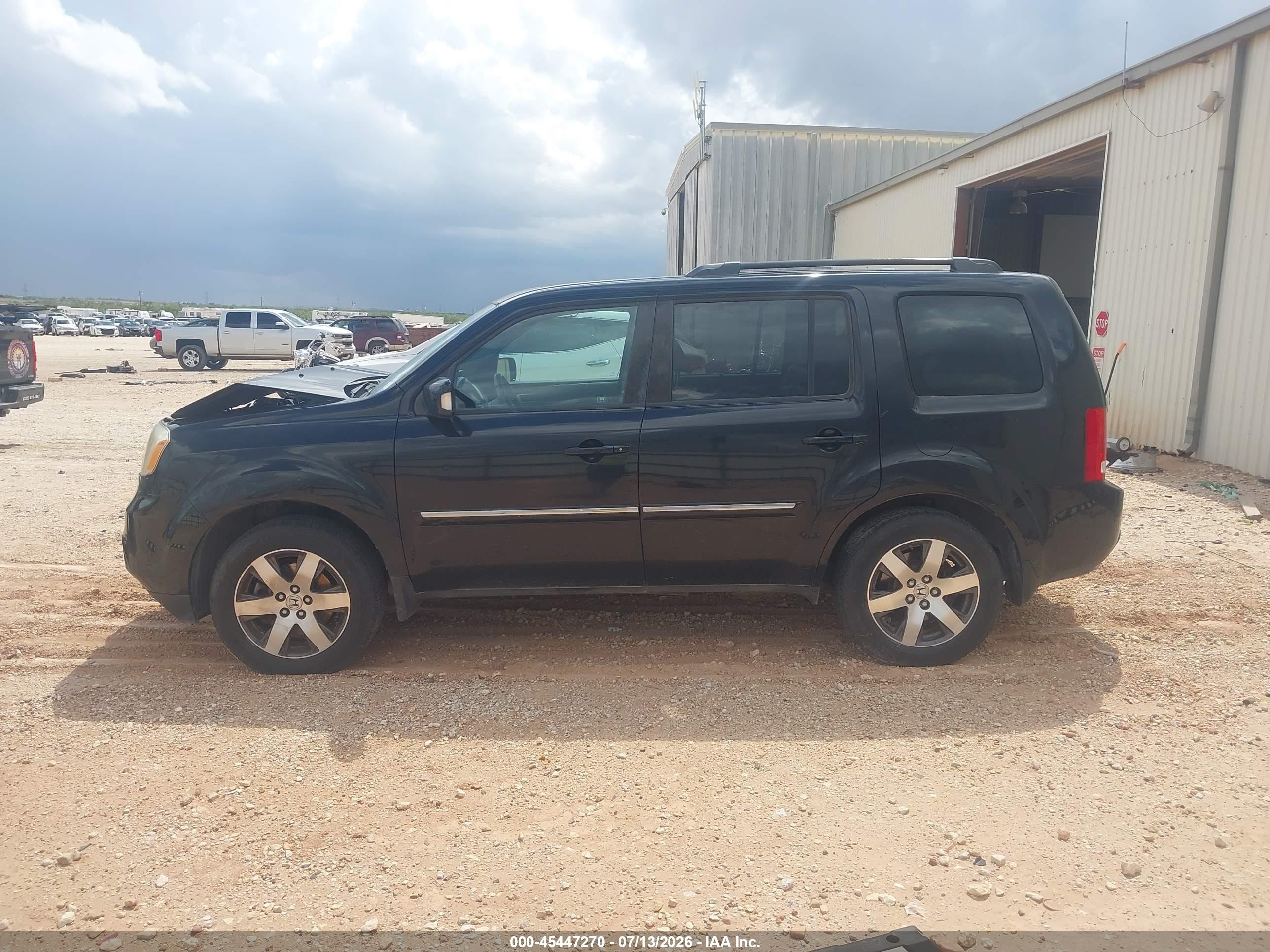 2012 Honda Pilot Touring Black vin: 5FNYF4H96CB069647