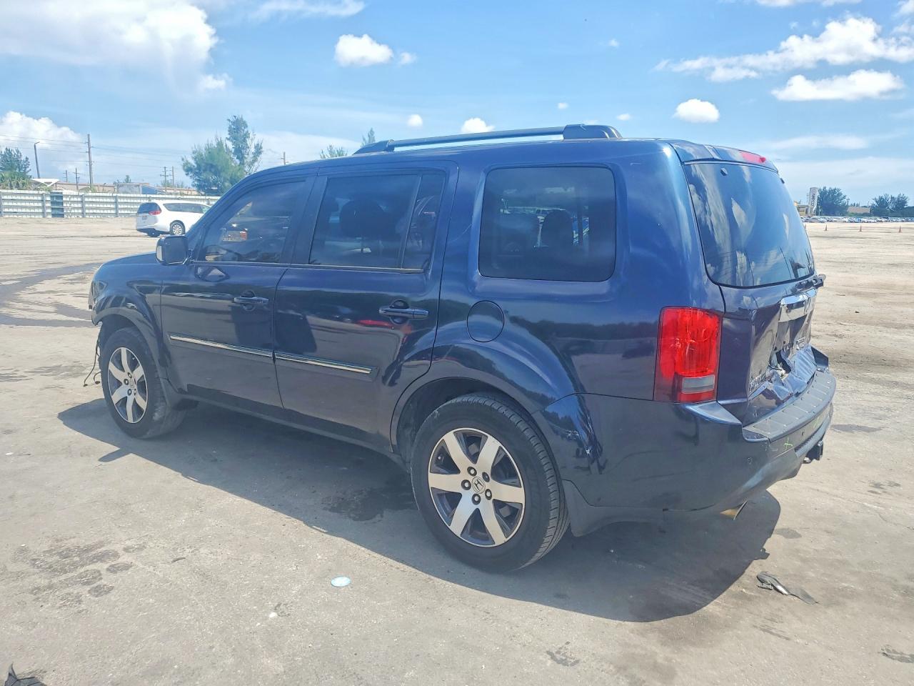 2012 Honda Pilot Touring Blue vin: 5FNYF4H96CB077926