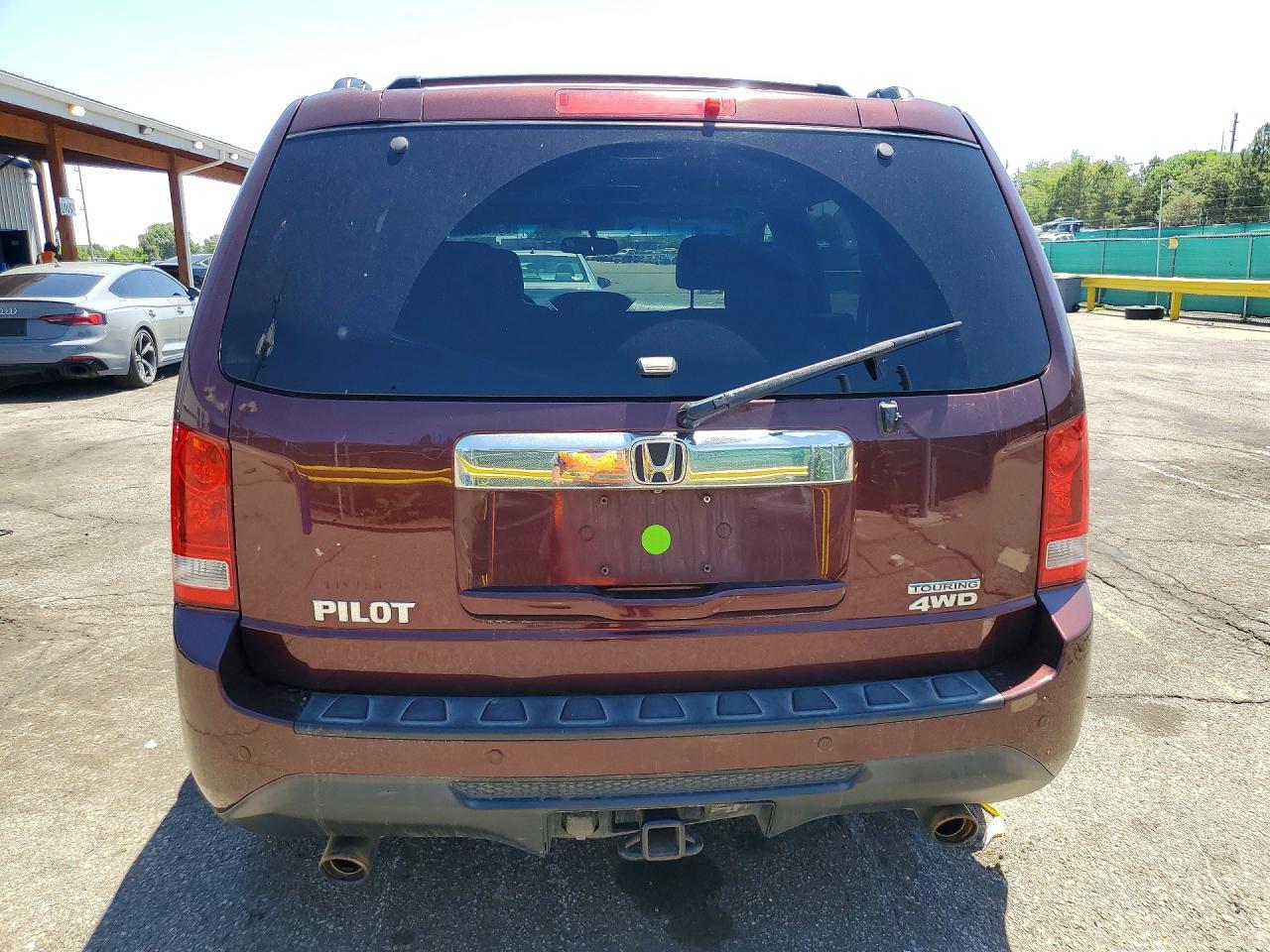 2013 Honda Pilot Touring Burgundy vin: 5FNYF4H96DB017386