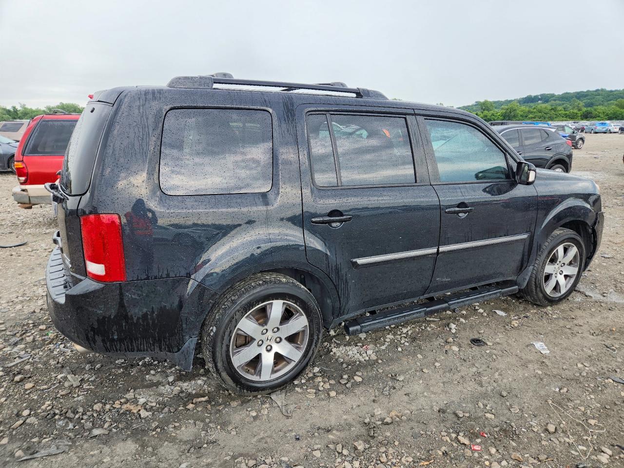 2013 Honda Pilot Touring Black vin: 5FNYF4H96DB021583