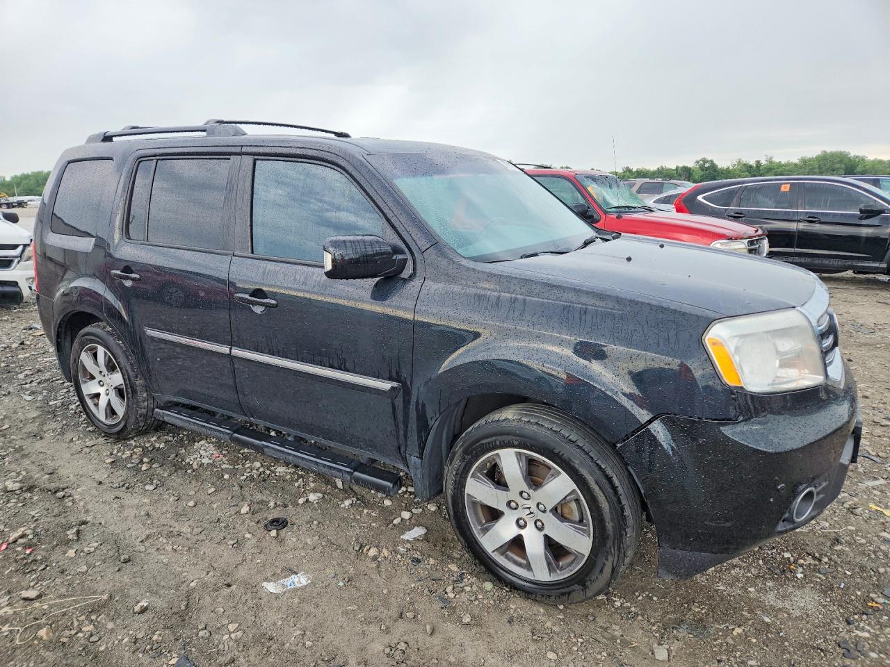 2013 Honda Pilot Touring Black vin: 5FNYF4H96DB021583