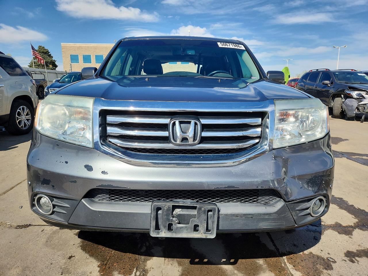 2013 Honda Pilot Touring Серый vin: 5FNYF4H96DB039288