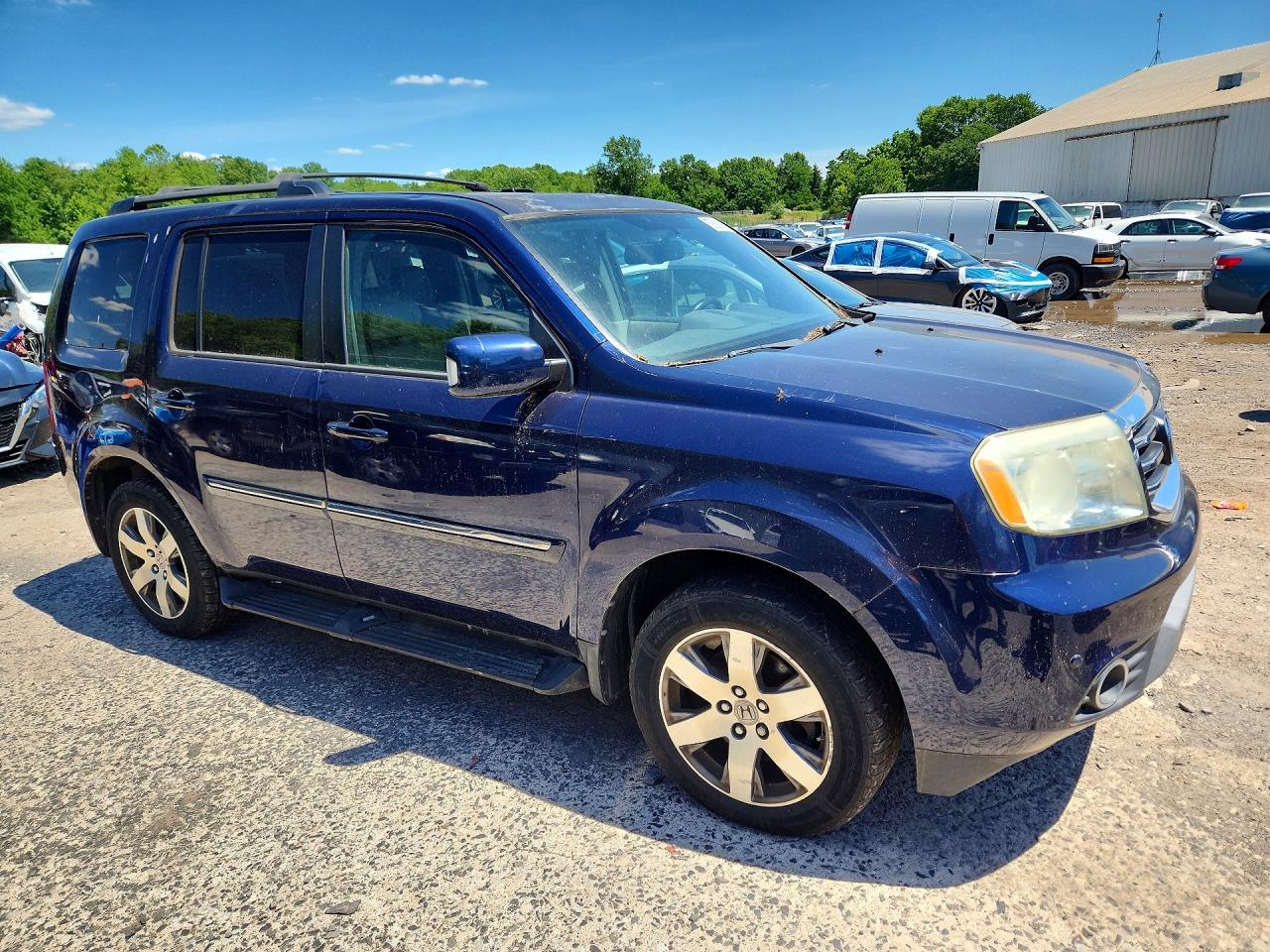 2013 Honda Pilot Touring Blue vin: 5FNYF4H96DB048959