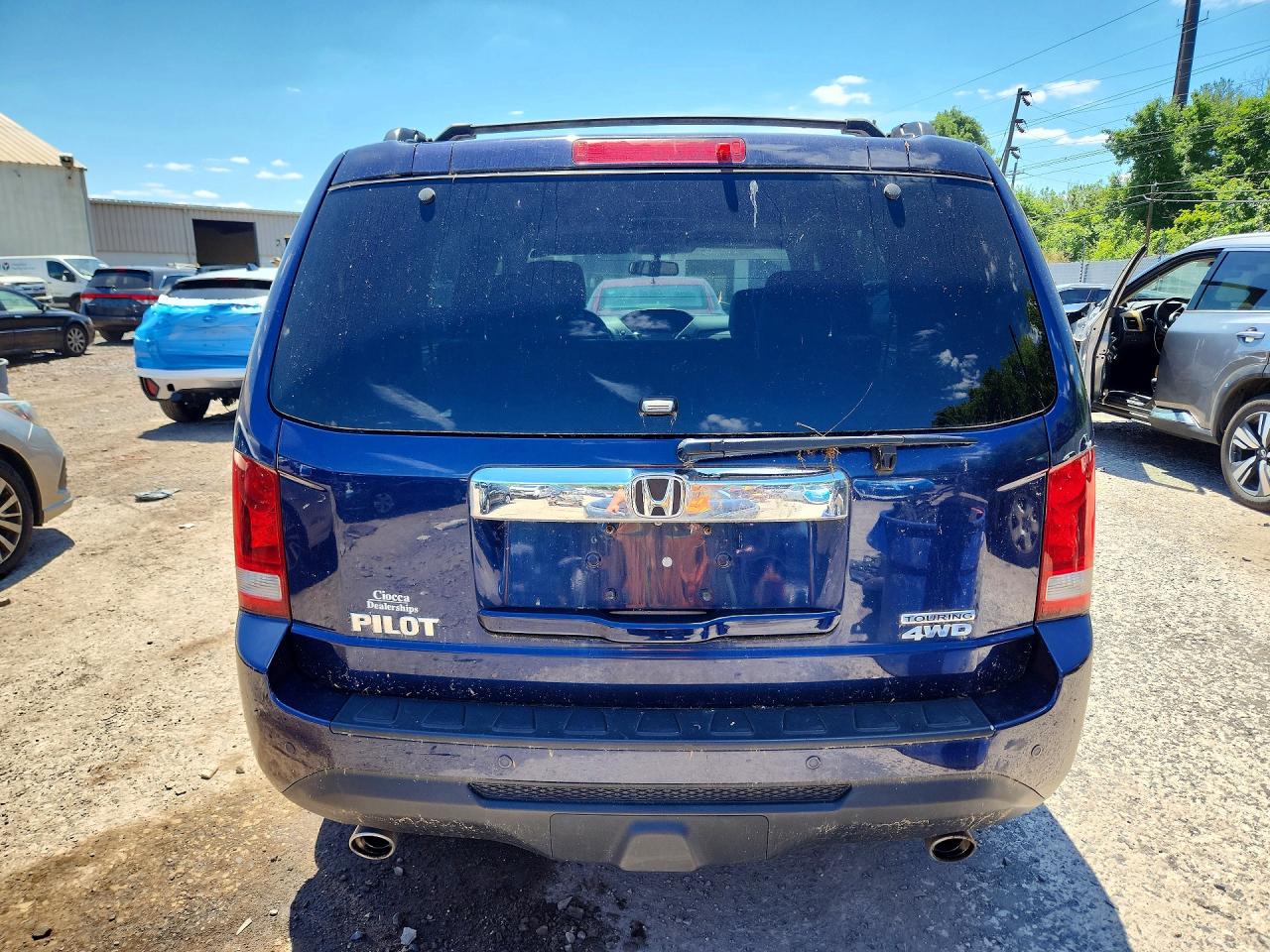 2013 Honda Pilot Touring Blue vin: 5FNYF4H96DB048959