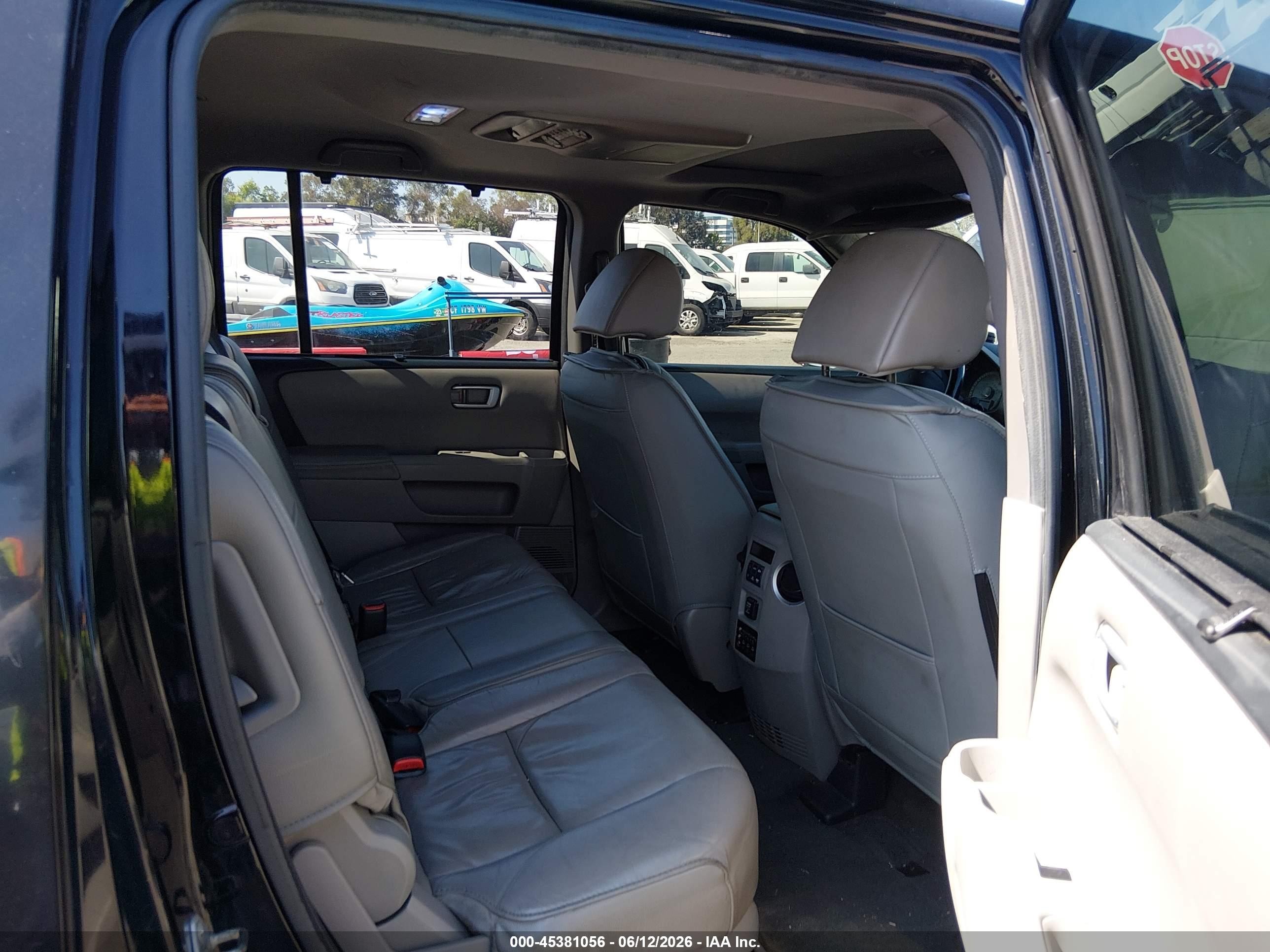 2013 Honda Pilot Touring Black vin: 5FNYF4H96DB071481