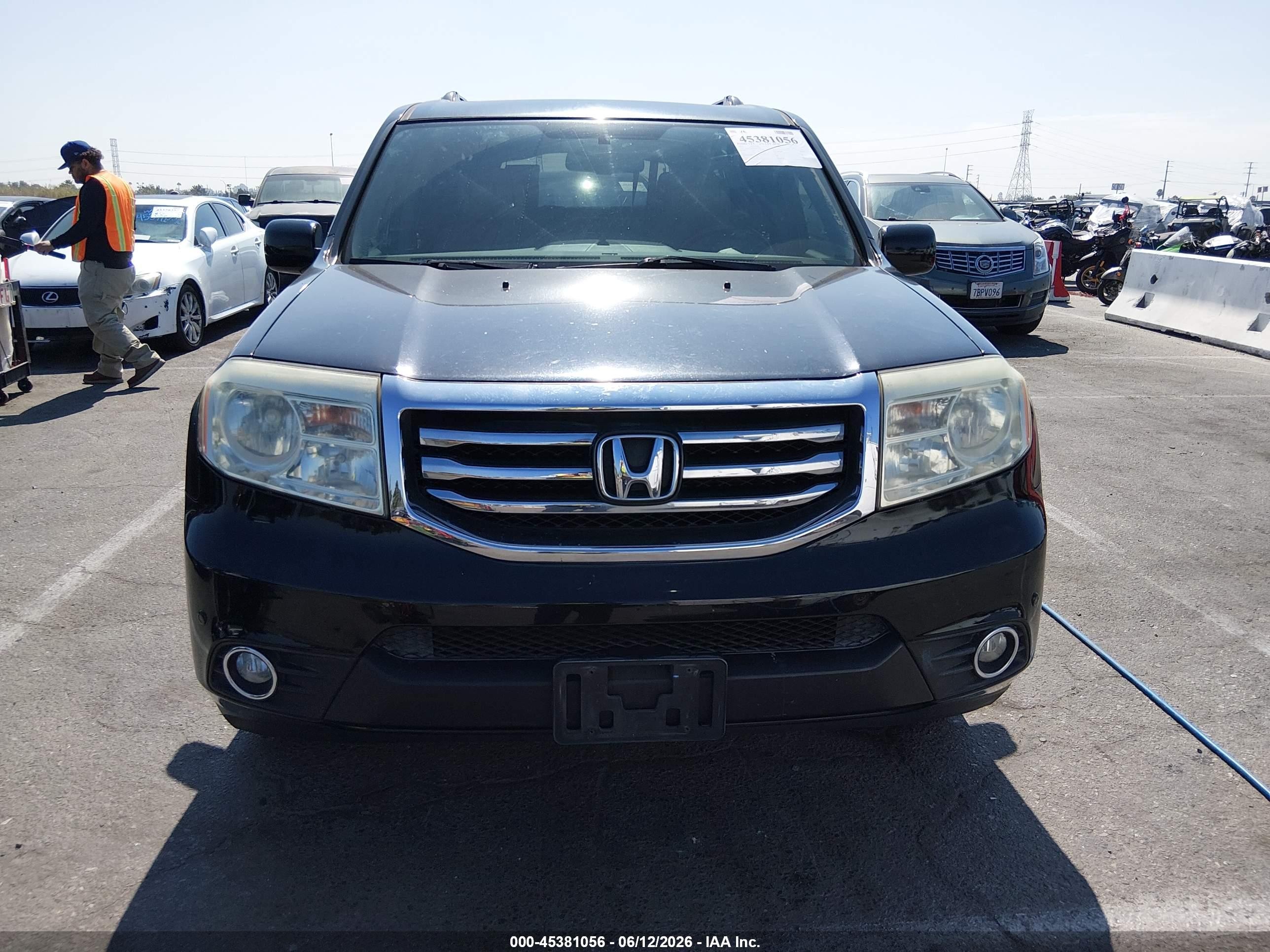 2013 Honda Pilot Touring Black vin: 5FNYF4H96DB071481