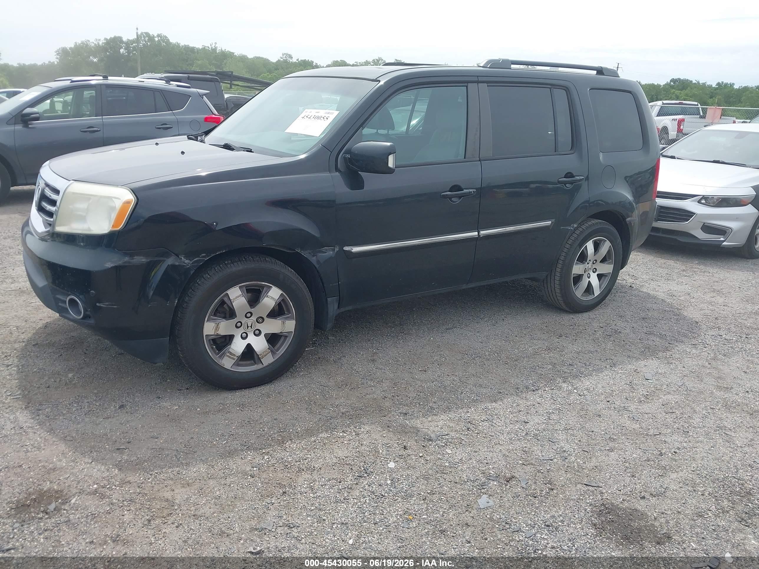 2014 Honda Pilot Touring Black vin: 5FNYF4H96EB050390