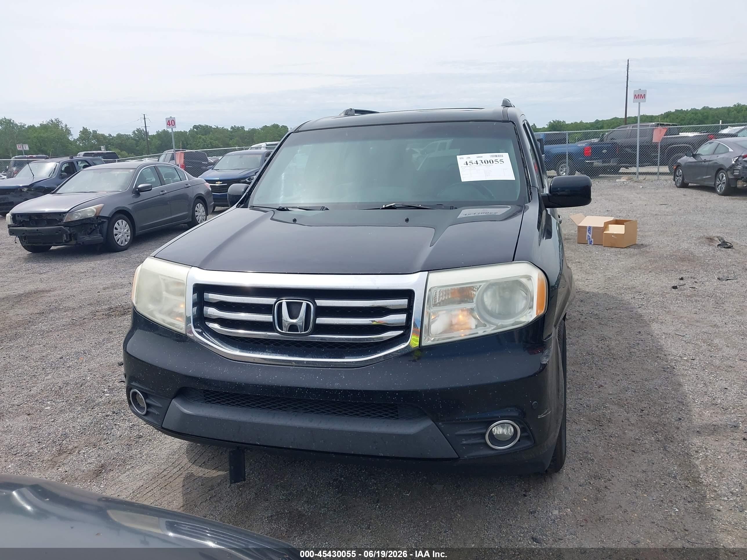 2014 Honda Pilot Touring Black vin: 5FNYF4H96EB050390