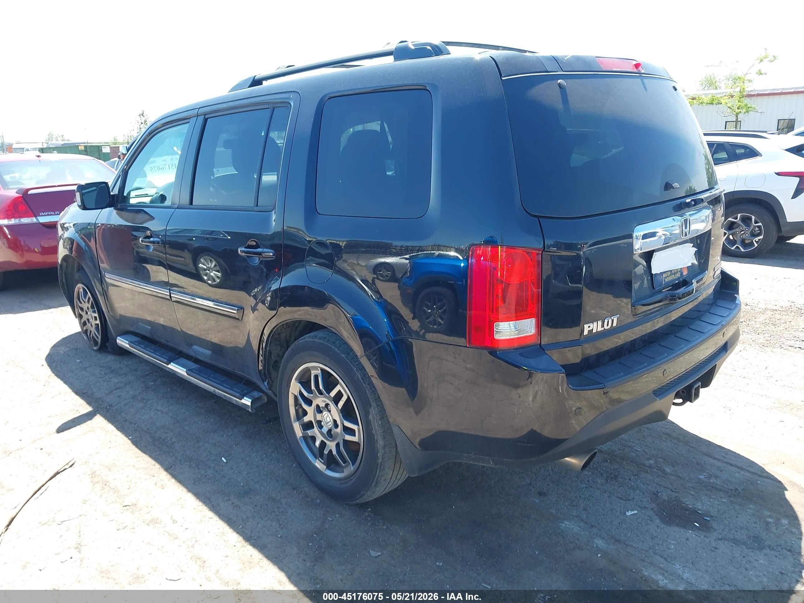 2015 Honda Pilot Touring Black vin: 5FNYF4H96FB026916