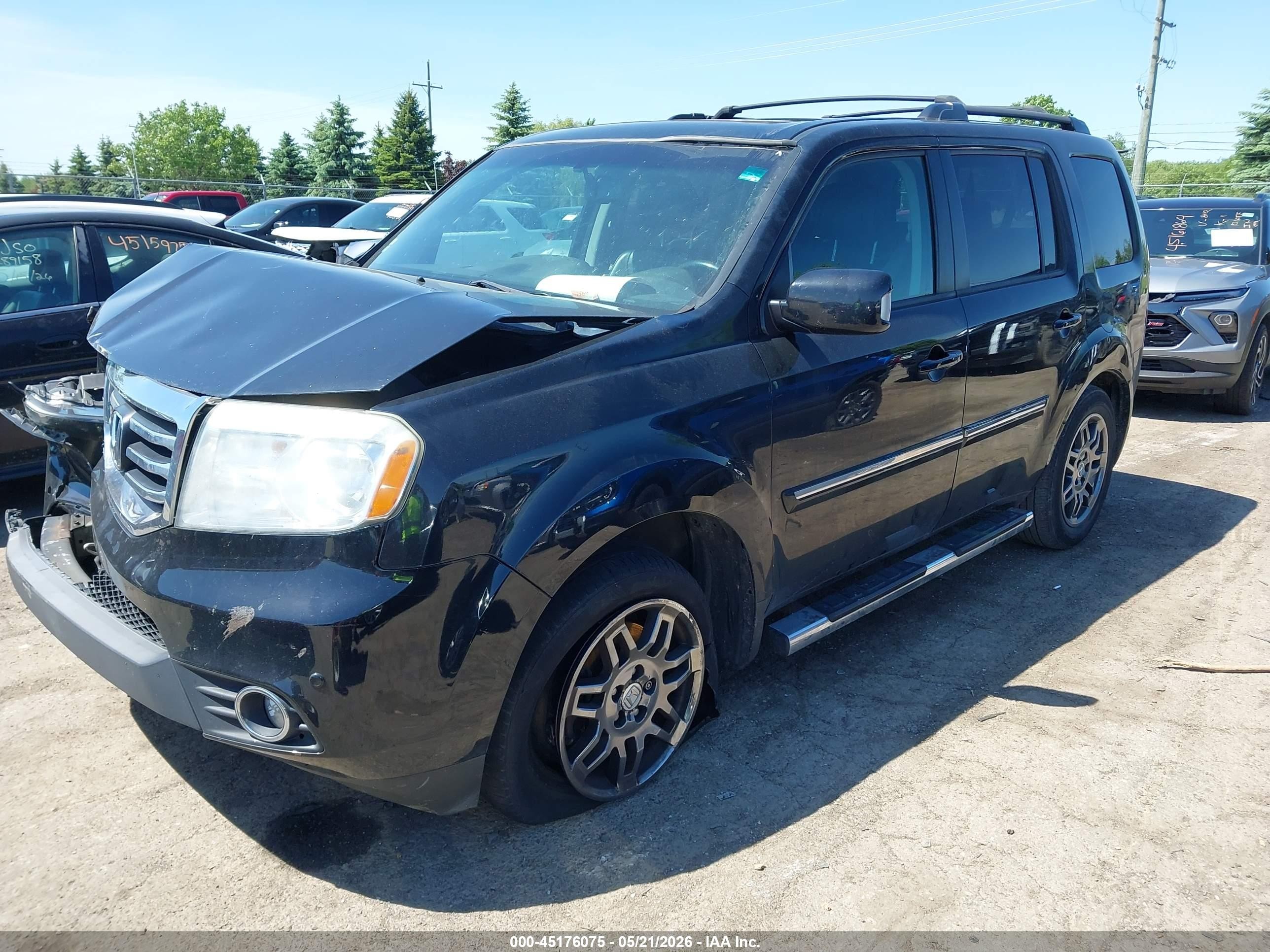 2015 Honda Pilot Touring Black vin: 5FNYF4H96FB026916
