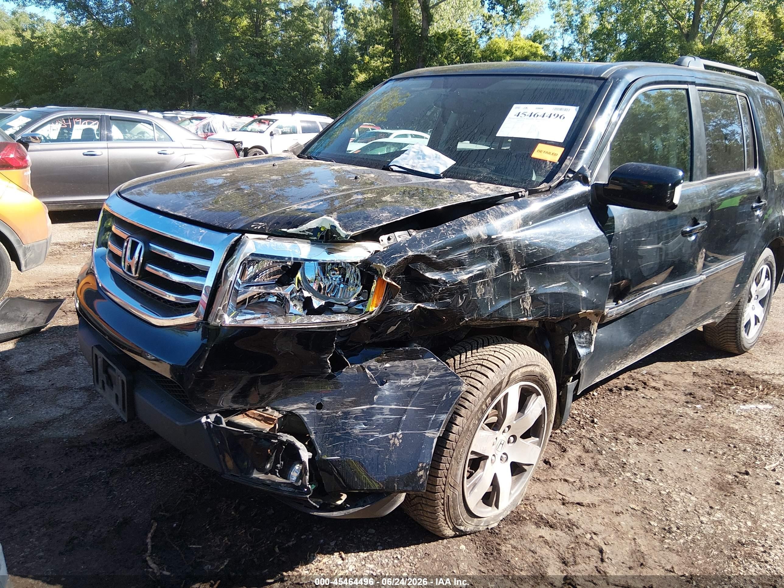 2015 Honda Pilot Touring Черный vin: 5FNYF4H96FB053937