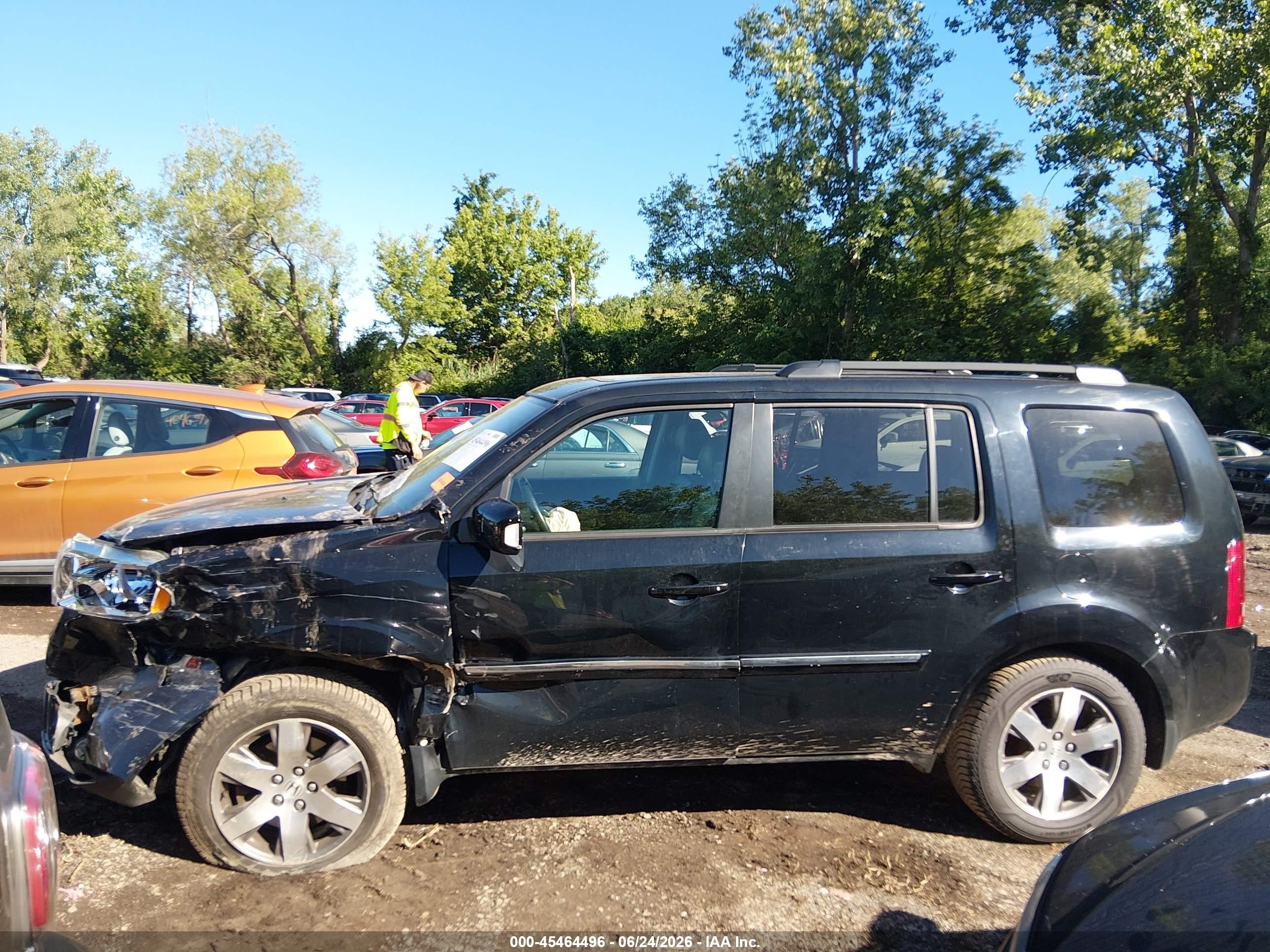 2015 Honda Pilot Touring Черный vin: 5FNYF4H96FB053937