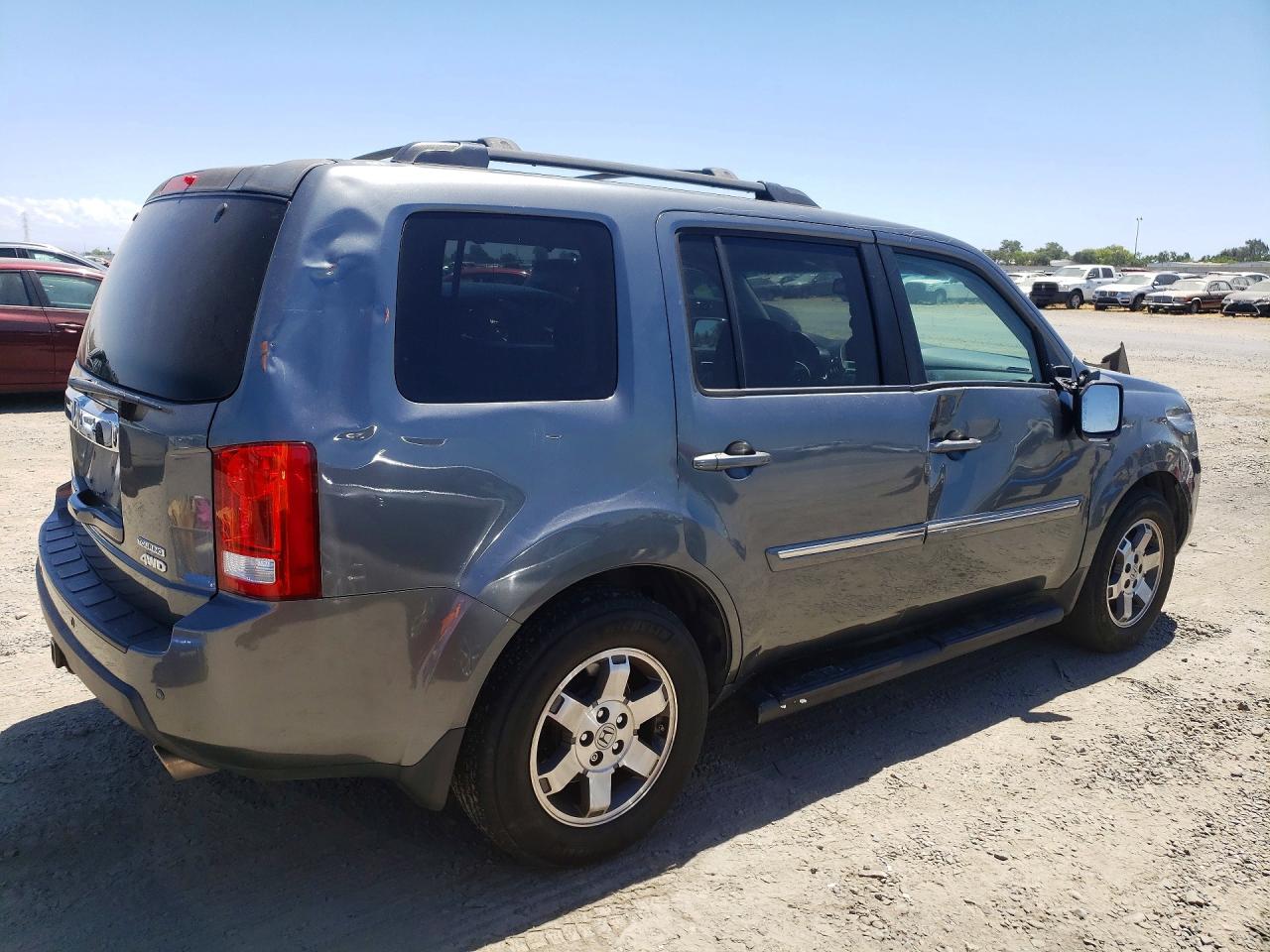 2010 Honda Pilot Touring Gray vin: 5FNYF4H97AB022396